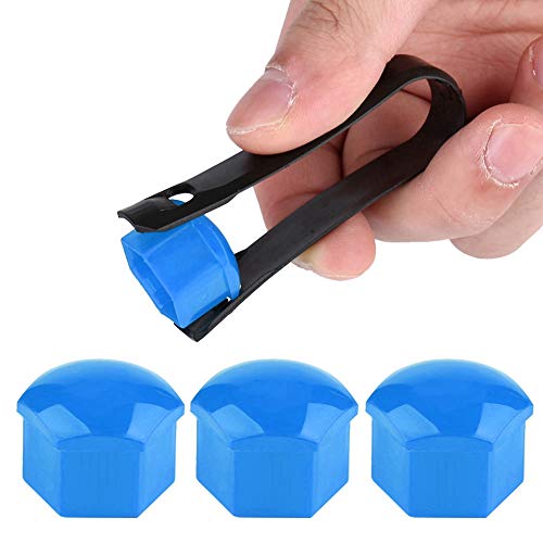 19mm Blue Car Wheel Nut Set - 20pcs for Auto Rims & Hub Screw Covers - Perfect for Wheel Maintenance & Customization