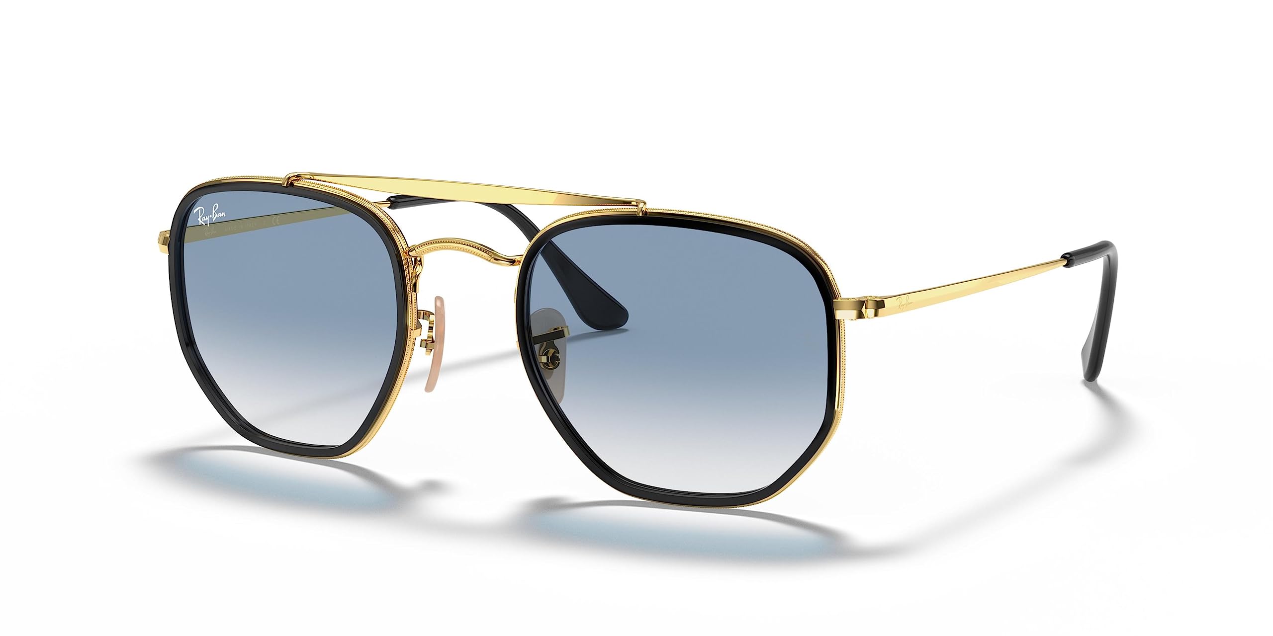 Ray-Ban Unisex RB3648M Sunglasses - Gold Frame, One Size - Classic Aviator Style for Men & Women - Perfect for Driving, Travel & Outdoor Activities