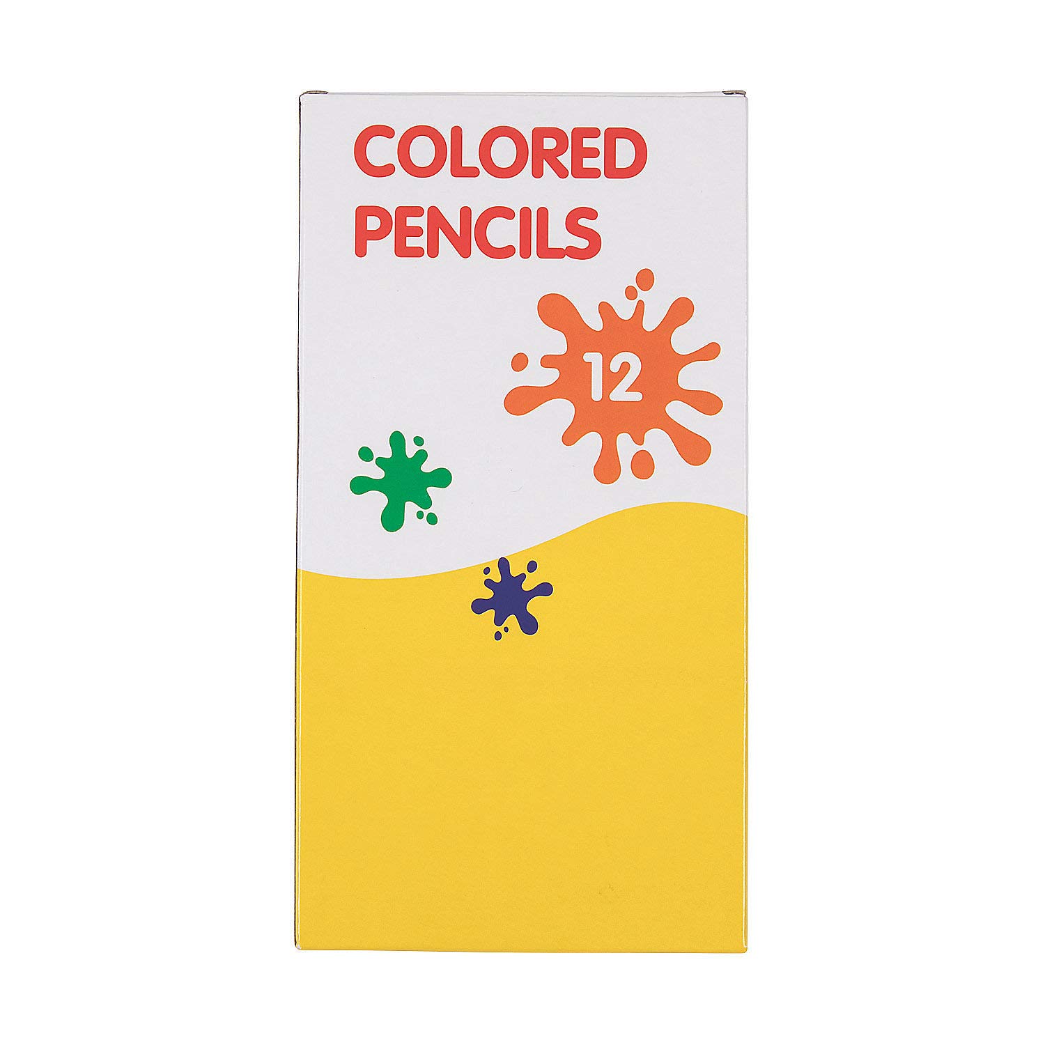 Fun Express 12-Pack Colored Pencils Set - 12 Vibrant Colors for Kids Art & School Projects | Perfect for Drawing, Coloring Books & Classroom Learning Activities