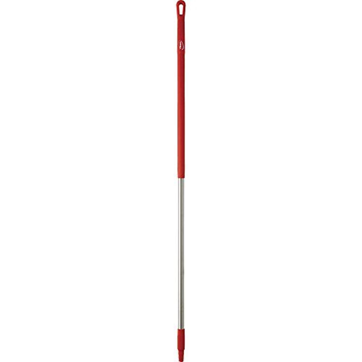 Vikan 60-Inch Stainless Steel Red Handle Cleaning Brush - Heavy-Duty Scrubber for Kitchen, Bathroom, Outdoor & Industrial Use (Model 2939)