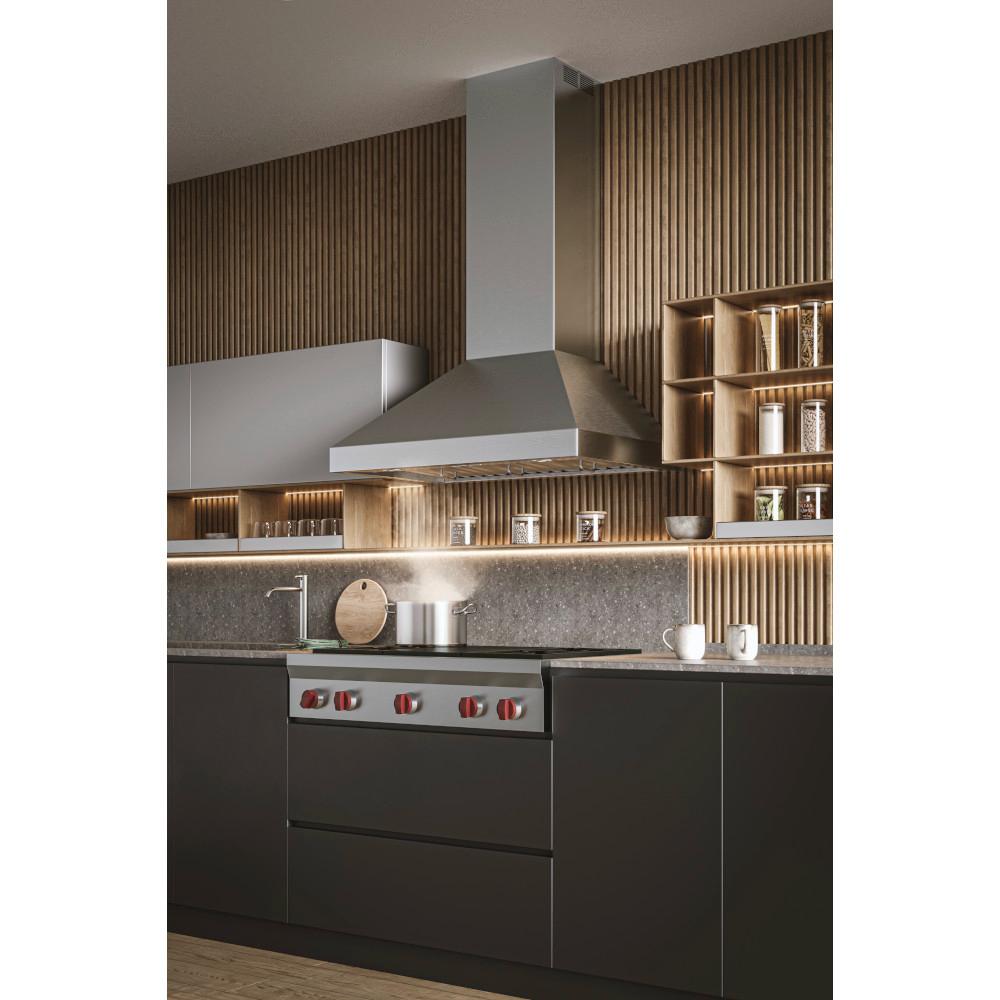 36 Inch WPP1 Series Stainless Steel Chimney Range Hood with Powerful IQ12 Blower System - Ideal for Modern Kitchen Ventilation & Smoke Removal