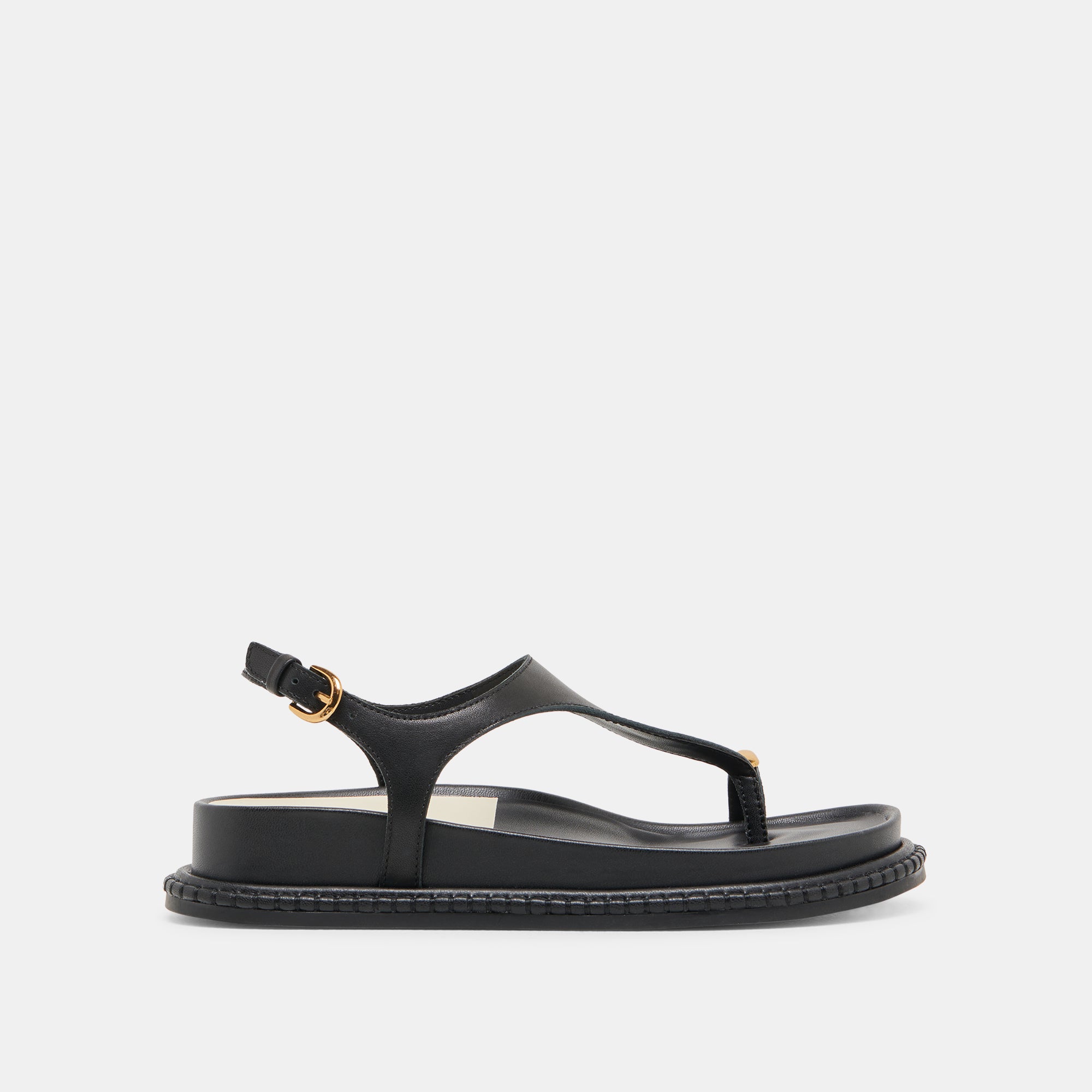 STEFAN Black Leather Sandals for Women - Comfortable & Stylish Summer Footwear for Beach, Walking & Casual Outings