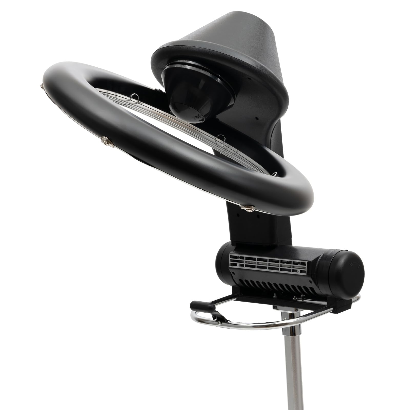 Professional 1200W Hair Dryer with Infrared Technology - 6 Speed & Heat Settings, 360° Efficient Heating, Adjustable Height & Rolling Base - Salon & Home Use for Fast Drying & Styling - Quiet Care Black Hair Blow Dryer (Ideal for Salons, Home Styling & Travel)