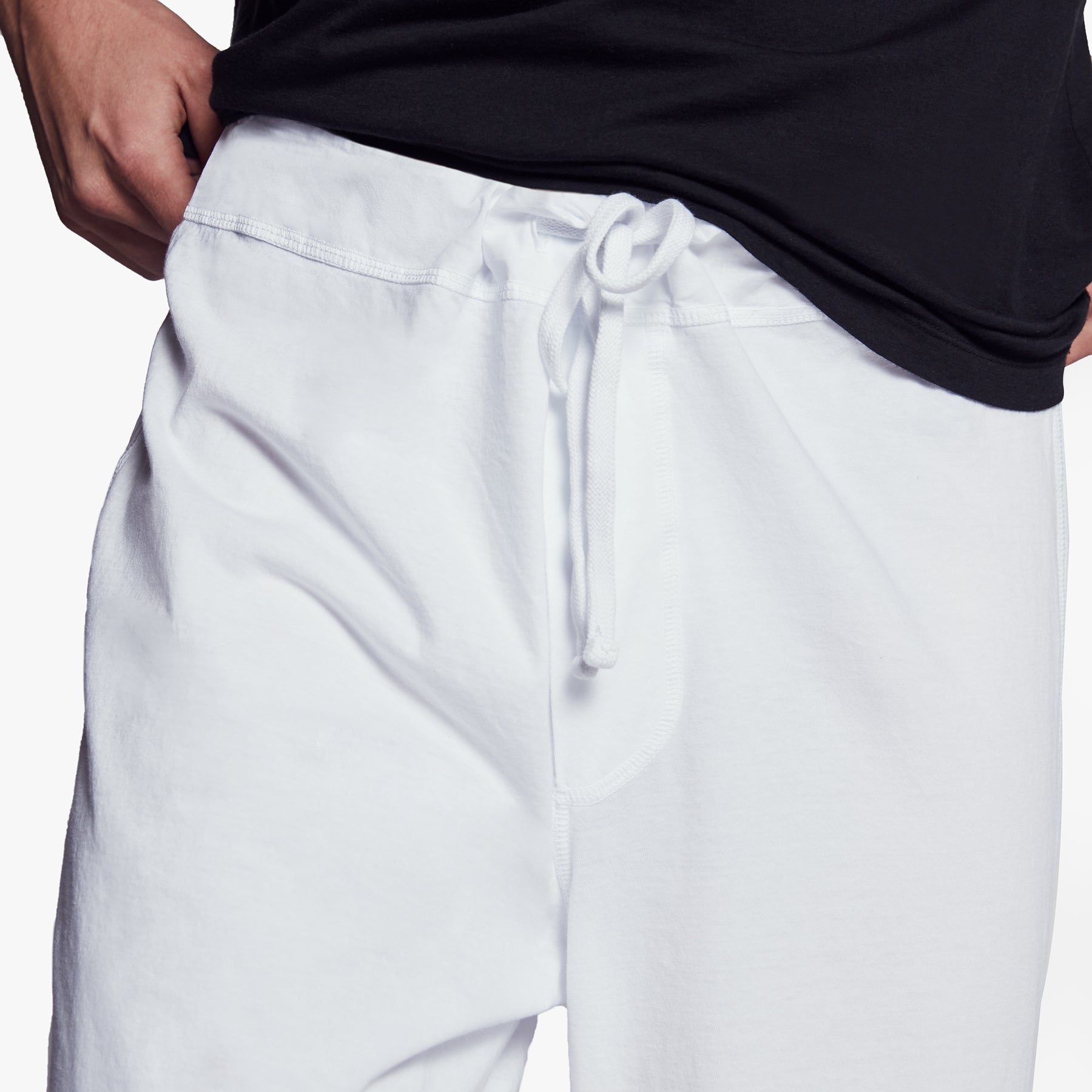 Comfortable White Jersey Pajama Pants for Women & Men - Soft Sleepwear for Lounge & Bedtime