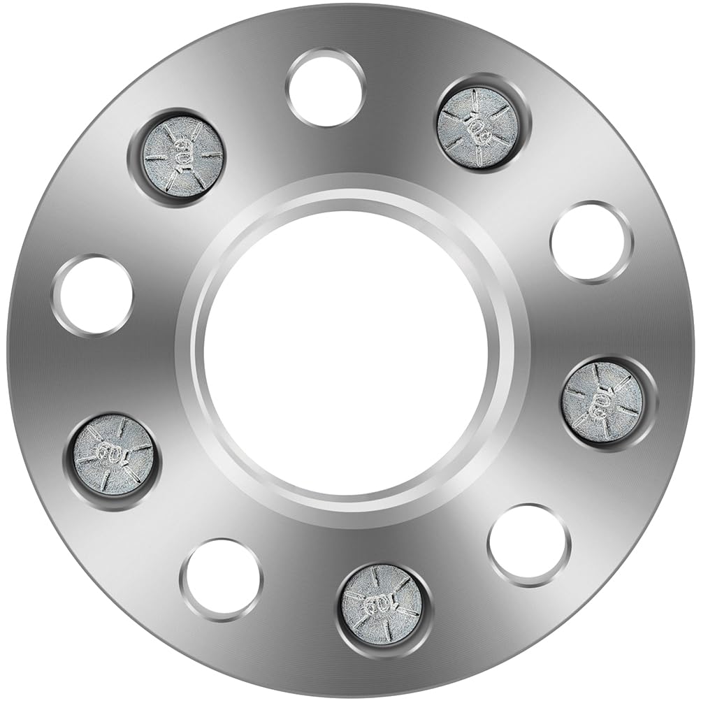 ECCPP 4-Piece 5 Lug 5x4.5 to 5x4.5 Hub Centric Wheel Spacers (1.25 Inch Thick, 5x114.3mm Bolt Pattern, 70.5mm Center Bore) - Compatible with Ford Mustang, Edge, Crown Victoria | Heavy-Duty 1/2
