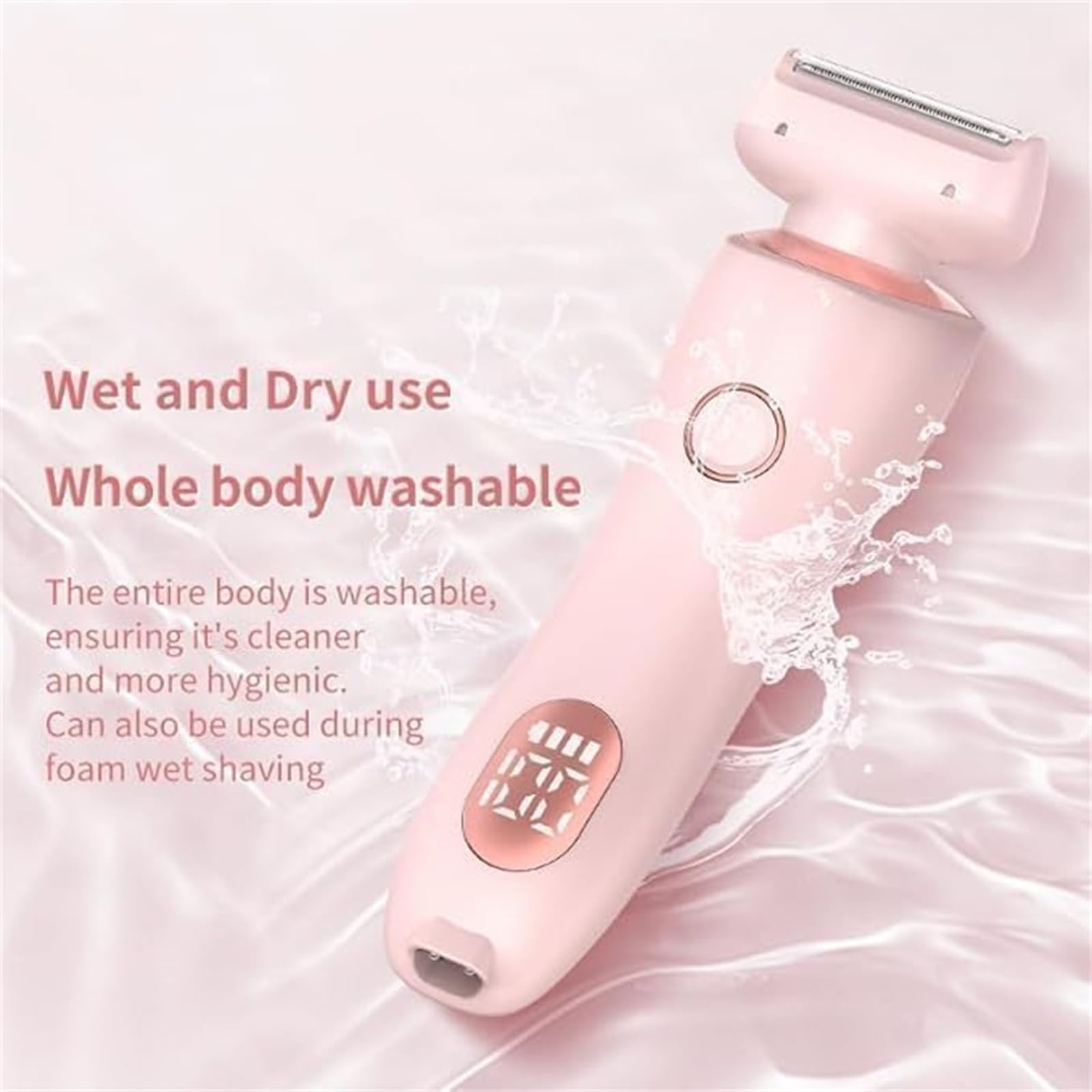 Smooth Shave Razor for Women - 2 in 1 Electric Shaver & Bikini Trimmer, Waterproof Ladies Shaving Kit for Legs, Underarms & Sensitive Areas | Perfect for Travel, Gym & Daily Use