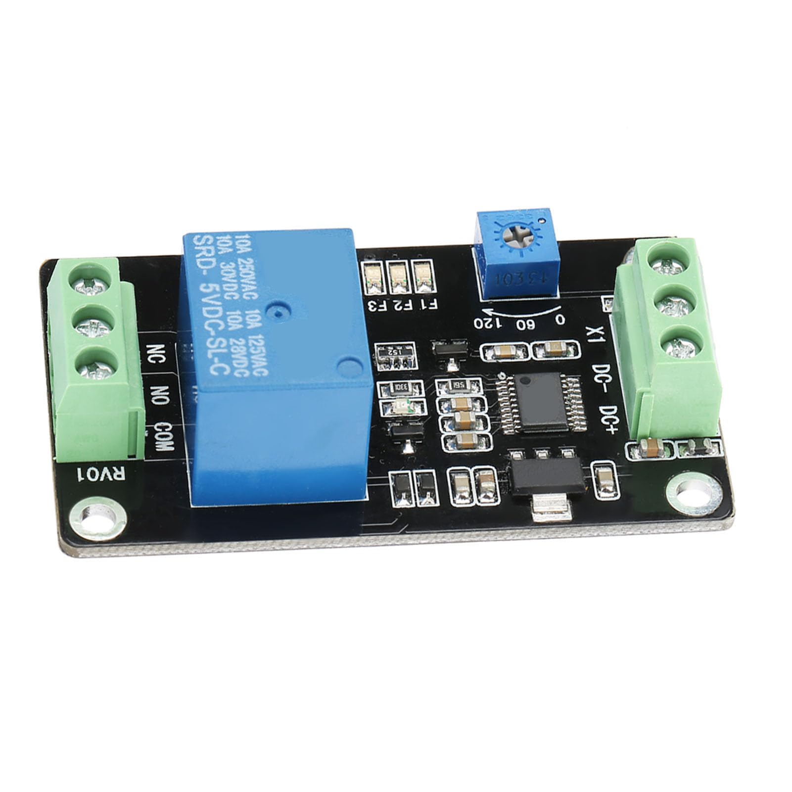 FTVOGUE Timer Relay Module - Self-Locking Delay On/Off Time Switch for DC 5V 12V 24V - Perfect for Home Automation, Industrial Control, and DIY Electronics Projects