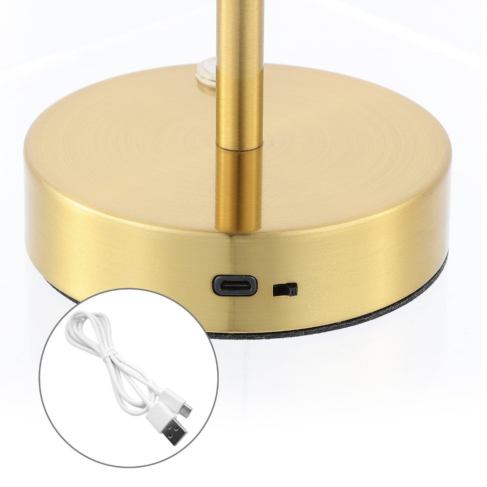 Modern Minimalist Iron Rechargeable LED Table Lamp - 12.25