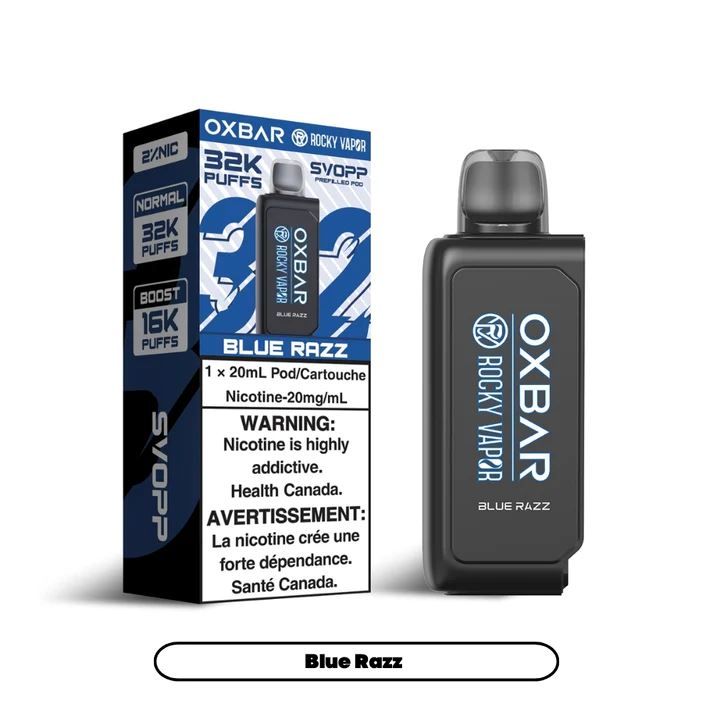 Blue Razz Oxbar Svopp 32K Disposable Vape Pod - Refreshing Berry Flavor for On-the-Go Vaping
