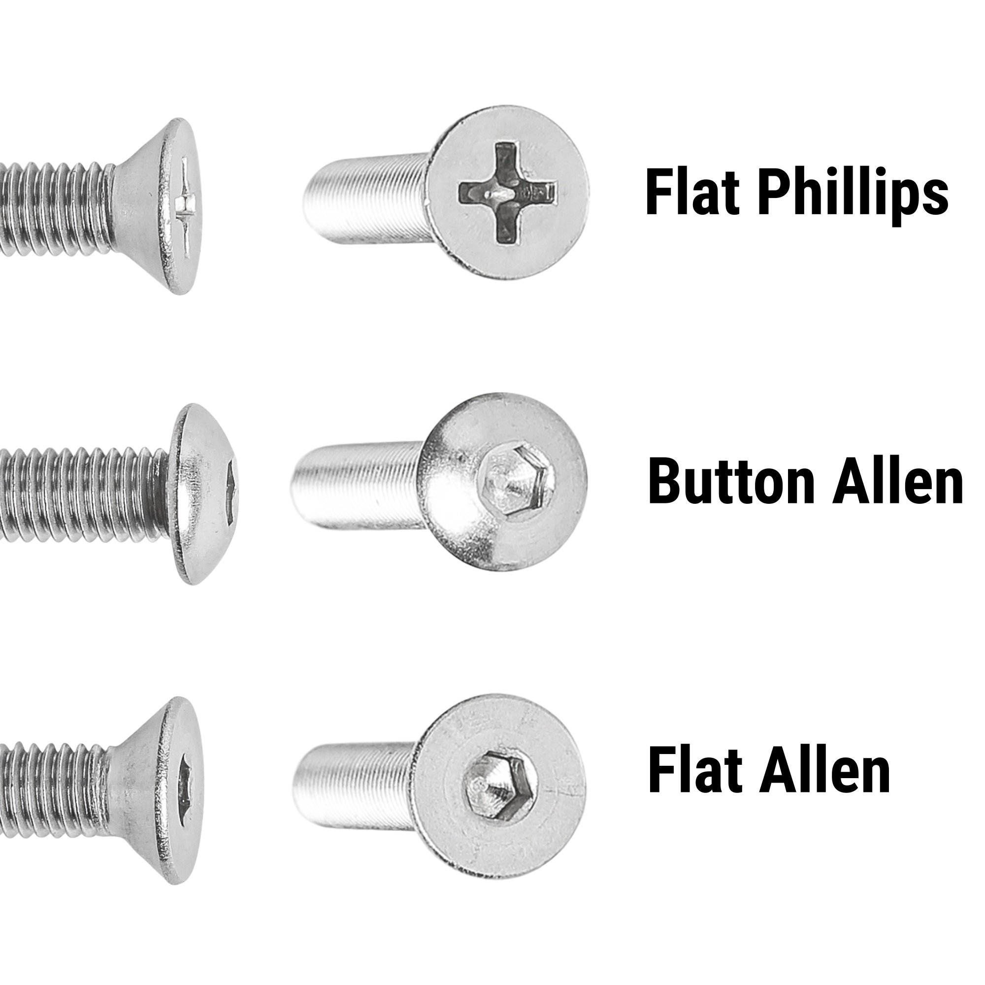 Fireball Dragon Skateboard Hardware Kit - 8 Ultra Strong Stainless Steel Mounting Screws & Nuts Set for Longboard, Cruiser & Skateboard - Durable Skateboard Bolts for Smooth Riding & Tricks at Park, Street or Campus