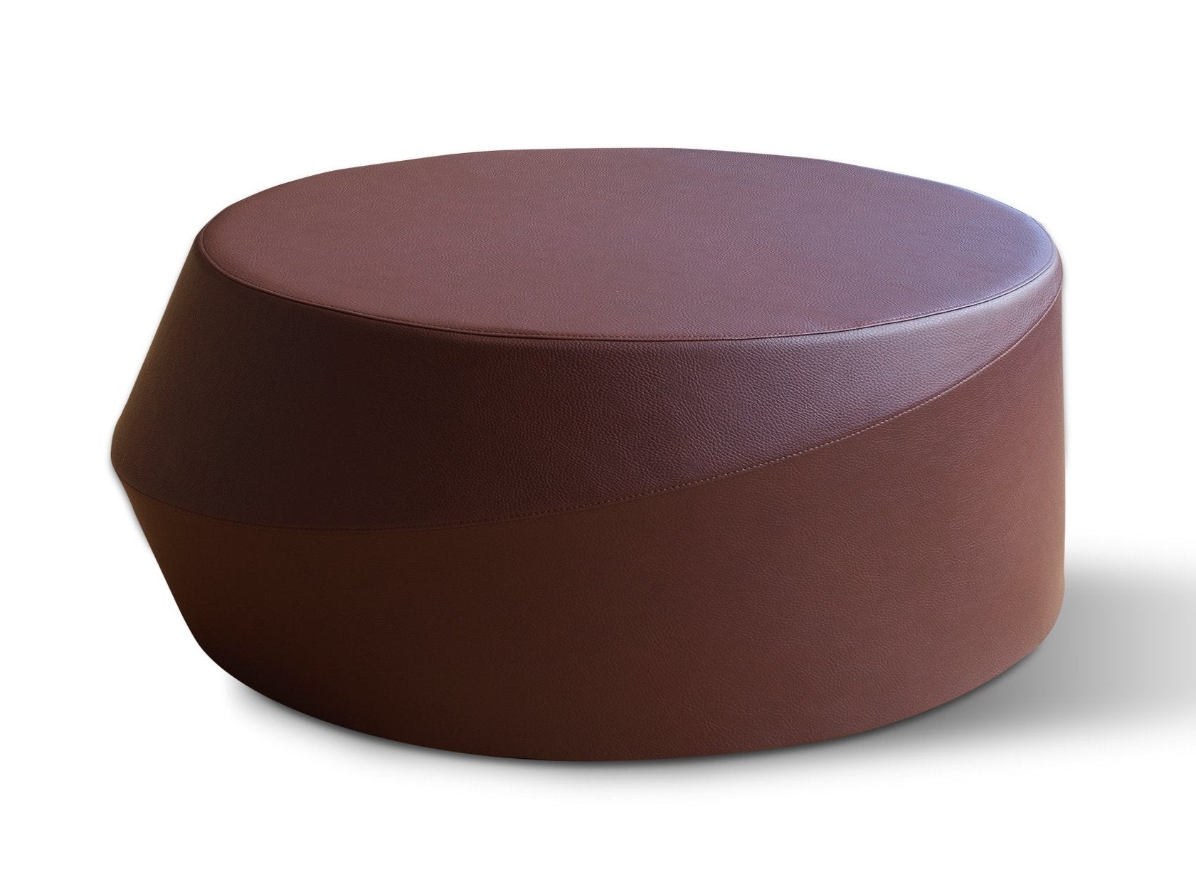 Giro Pouf by Casamania - Modern Round Ottoman Stool for Living Room, Bedroom & Office - Versatile Footrest, Extra Seating & Home Decor Accent