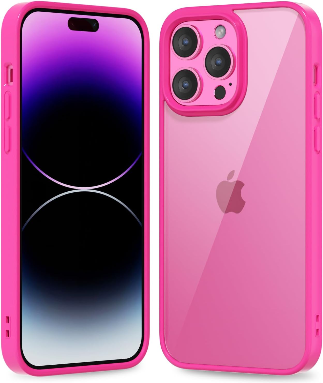 iPhone 16 Pro Case - Clear Hybrid Hard Shell with Soft Silicone Bumper | Non-Yellowing Acrylic | Lightweight Protective Cover for Everyday Use & Drop Protection
