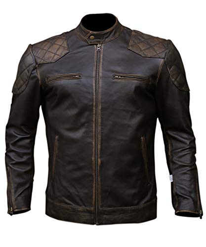 Moto Zip-up (Distressed-brown)