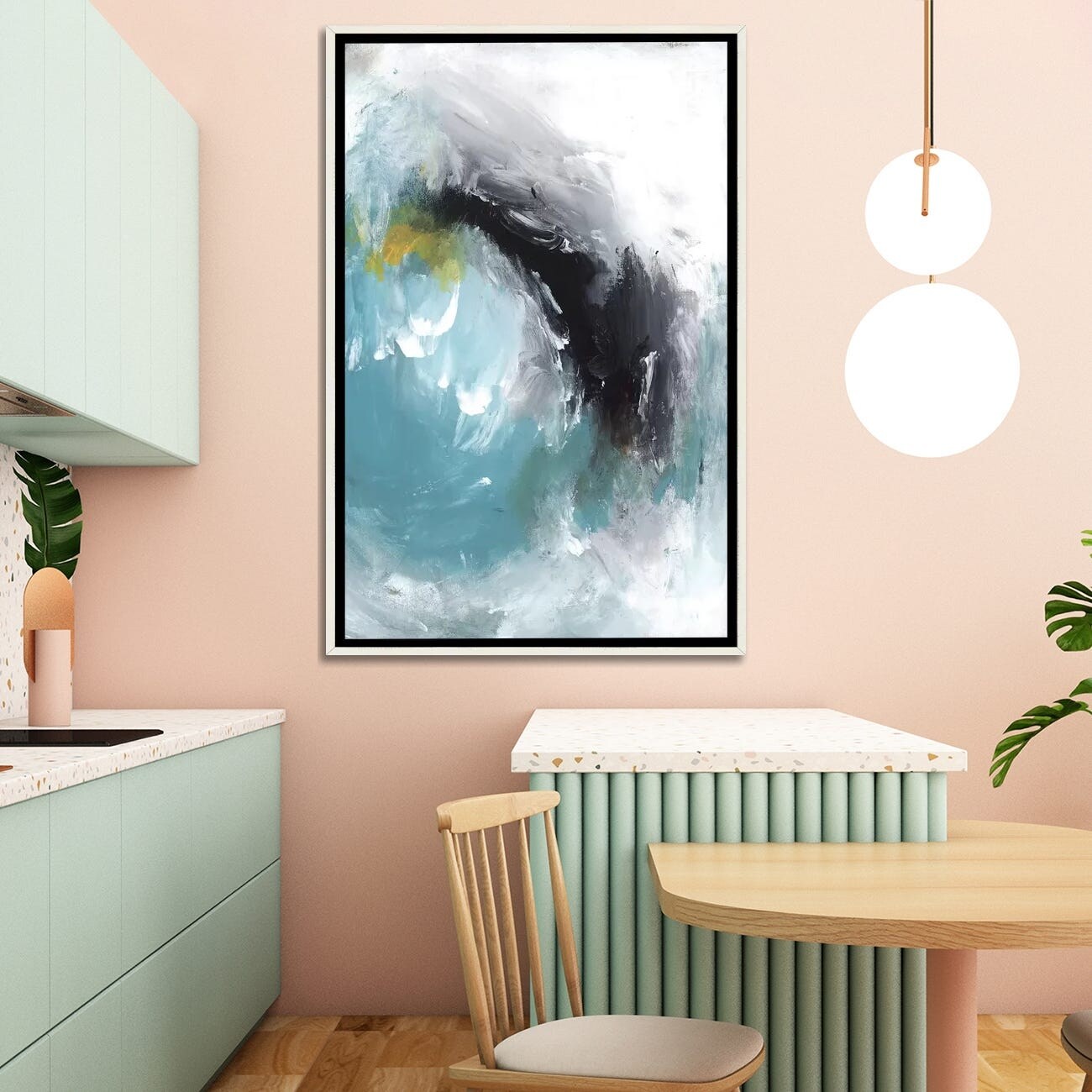 PI Studio Framed Aquamarine I - Elegant Wall Art for Living Room, Bedroom & Office Decor
