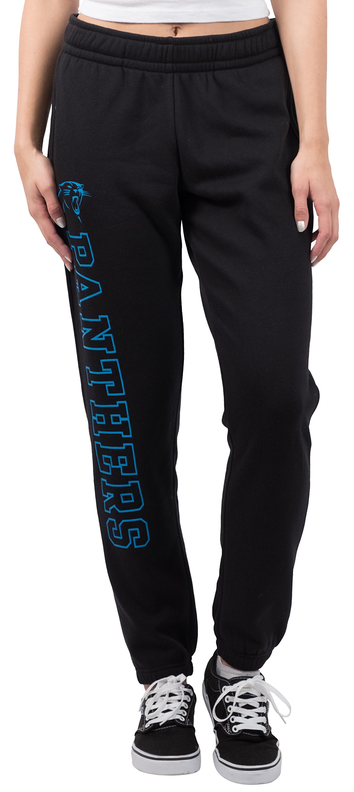 Ultra Game NFL Women's Super Soft Fleece Jogger Sweatpants - Comfortable Lounge Pants for Casual Wear, Workout & Home Relaxation