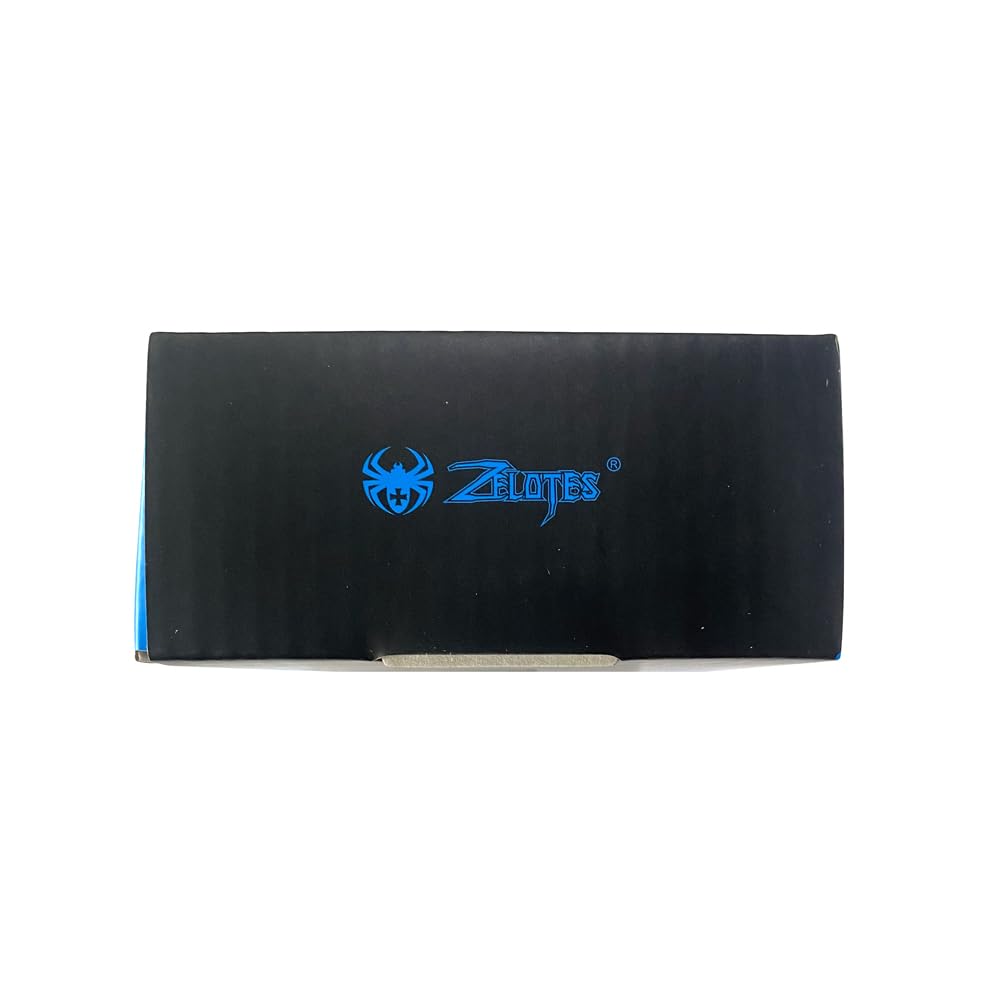 Zelotes T90 Professional Gaming Mouse - 9200 DPI, 8 Programmable Buttons, RGB LED Lights, Adjustable Weight for PC, Laptop, Desktop - Black | Perfect for FPS, MOBA & MMO Games, Office Work & Graphic Design