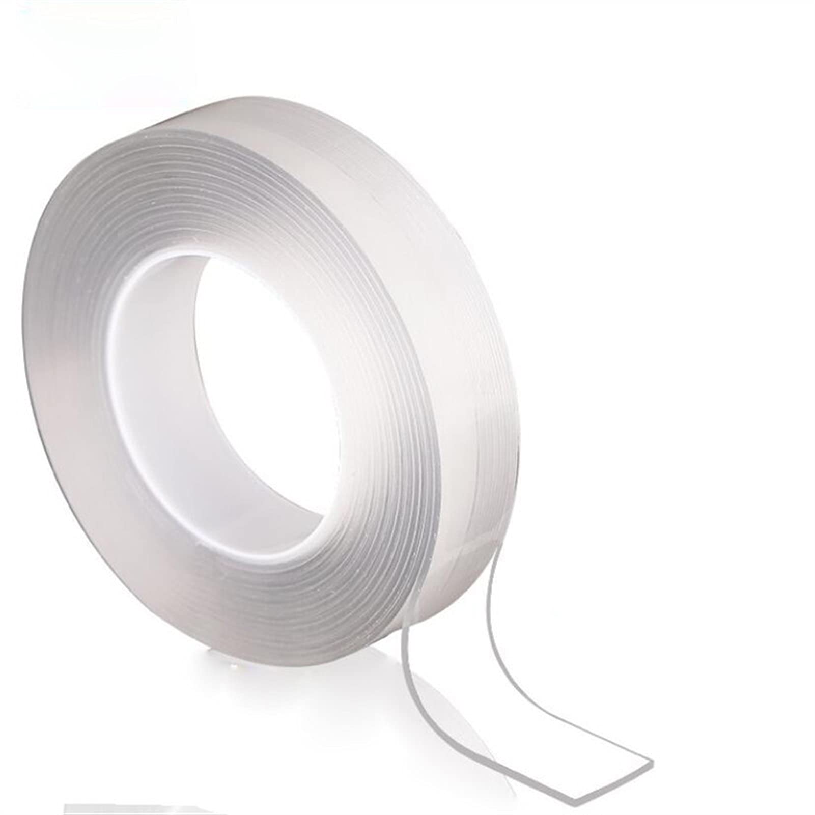 Strong Double Sided Tape 1M/2M/5M - Magic Reusable Waterproof Adhesive Tape, Transparent No Trace, Washable & Removable for Home, Office, DIY Crafts - Perfect for Hanging Photos, Posters, Decorations and Organizing