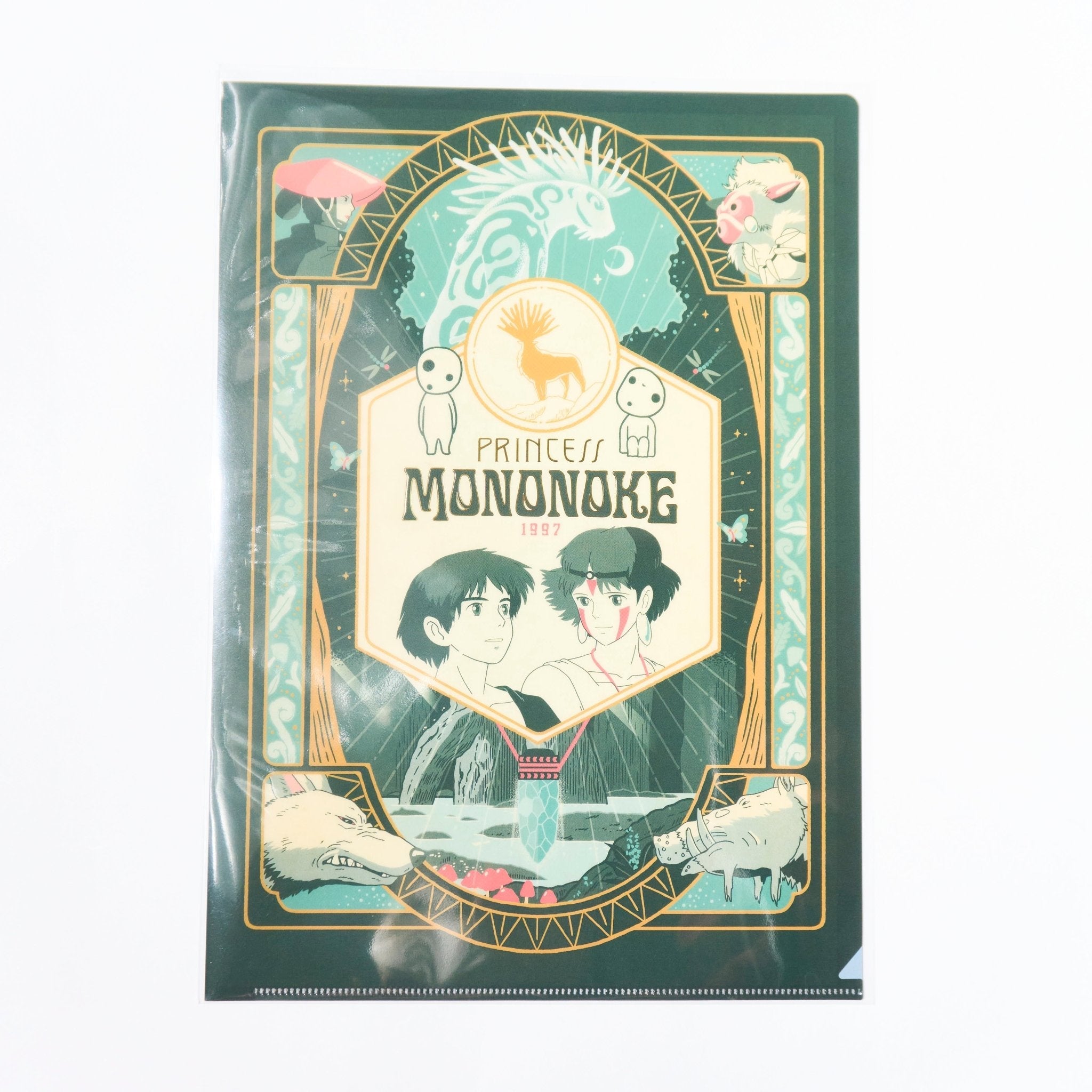 Studio Ghibli Retro Frame A4 Clear File Folder - Anime Document Organizer for School, Office & Art Collection | Spirited Away, My Neighbor Totoro, Howl's Moving Castle