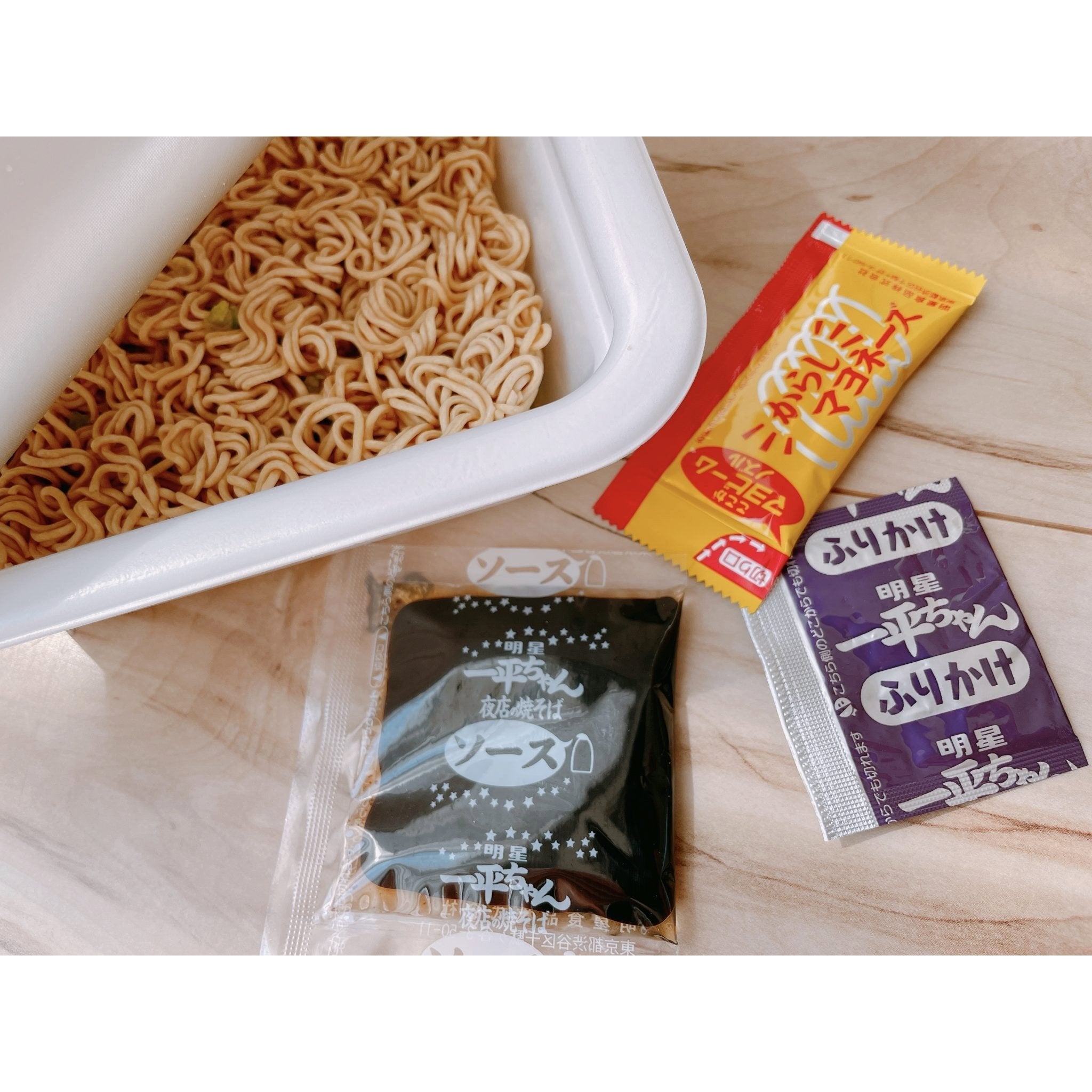 Myojo Ippeichan Yakisoba Instant Fried Noodles 135g (Pack of 3) - Japanese Style Stir-Fried Noodles for Quick Meals, Snacks & Asian Cuisine Lovers