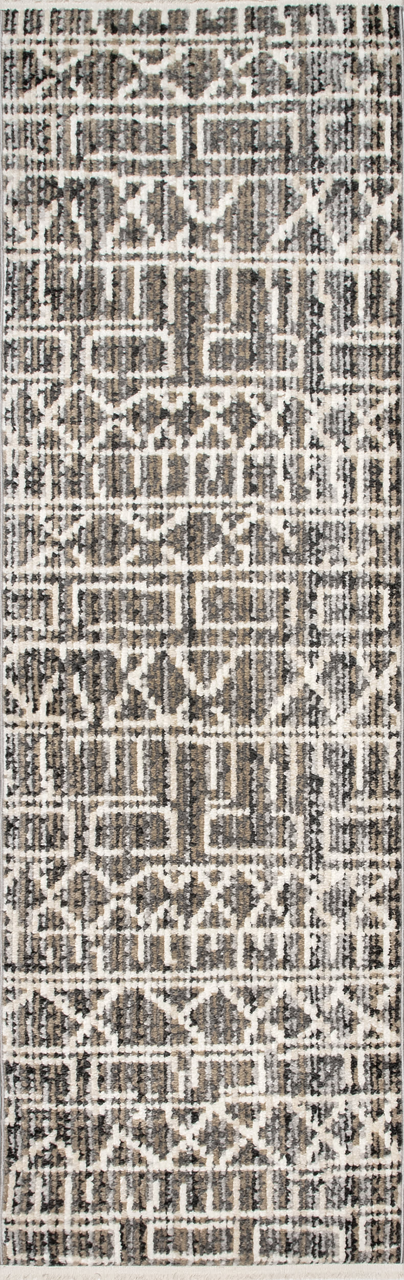 Chance Geometric Banded Area Rug in Grey - Modern Home Decor for Living Room, Bedroom & Office
