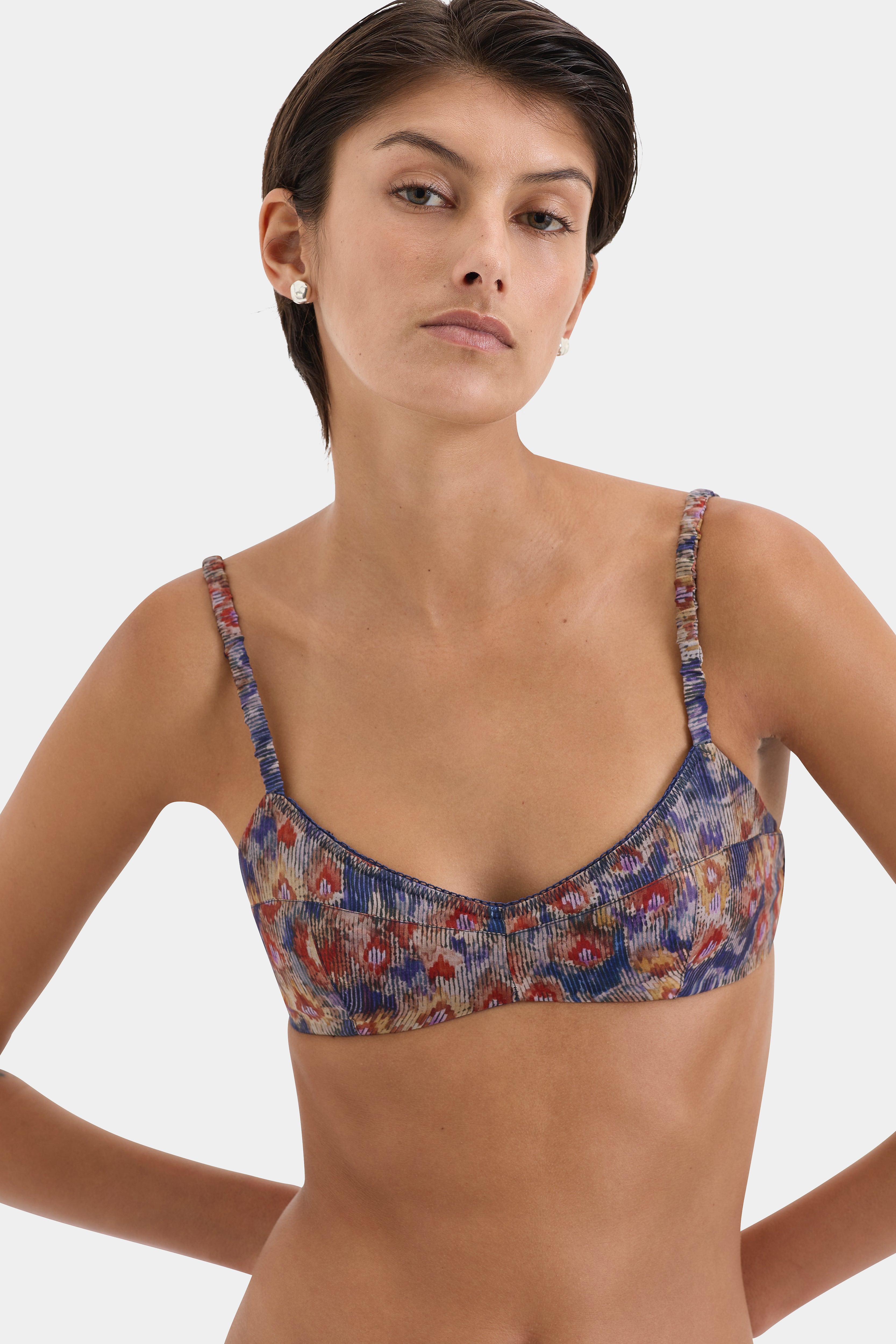 Dark Petal Fiore Bra - Comfortable Lace Bralette for Women - Perfect for Everyday Wear & Special Occasions