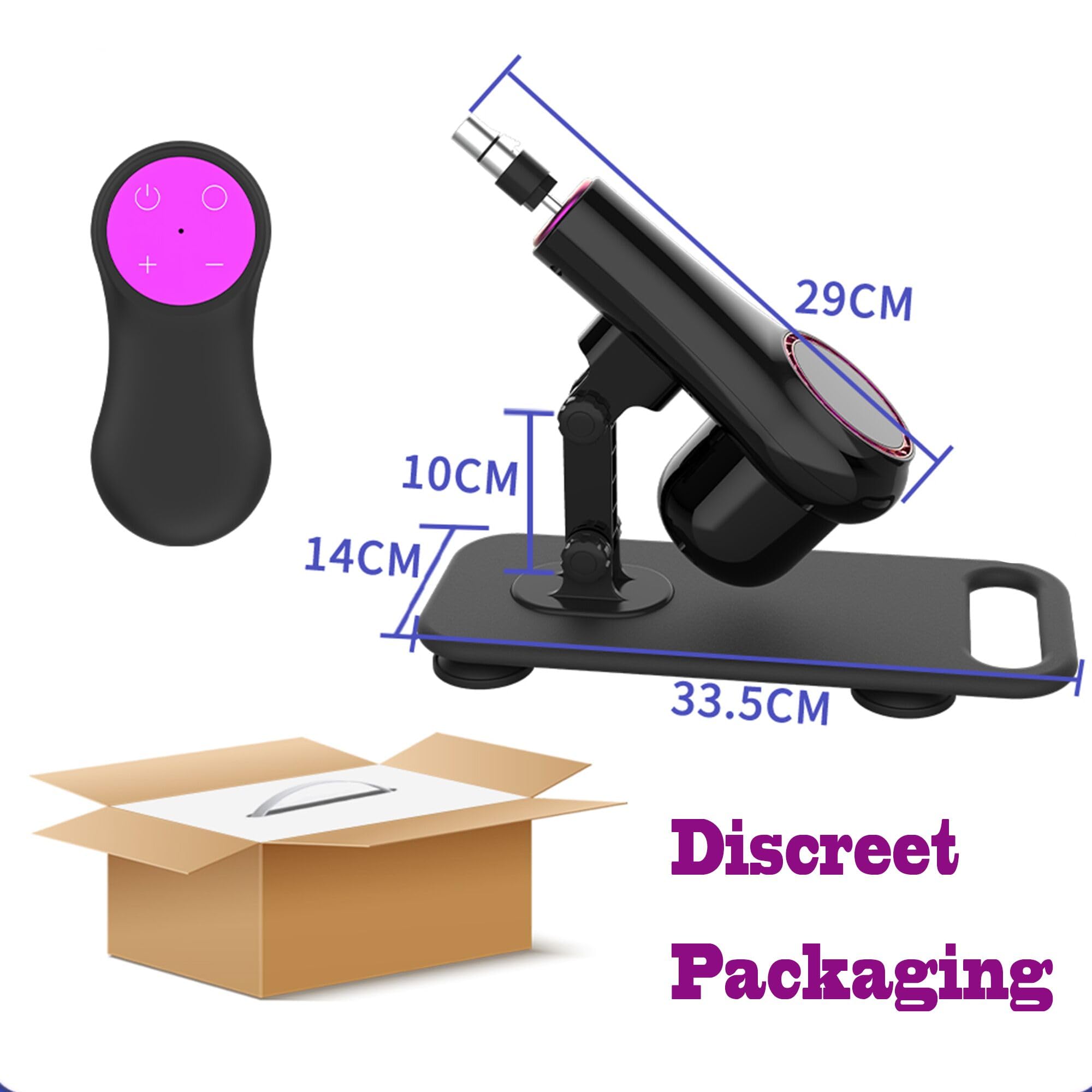 Upgrade Sex Machine - Adjustable Speed & Angle Thrusting Adult Toy with 3 XLR Dildo Attachments for Women & Men - Hands-Free Play for Couples & Solo Use in Bedroom & BDSM Scenes