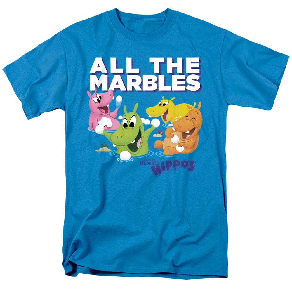 Hungry Hungry Hippos All The Marbles Graphic T-Shirt for Men & Women | Vintage Board Game Inspired Unisex Tee | Casual Wear & Gift for Gamers