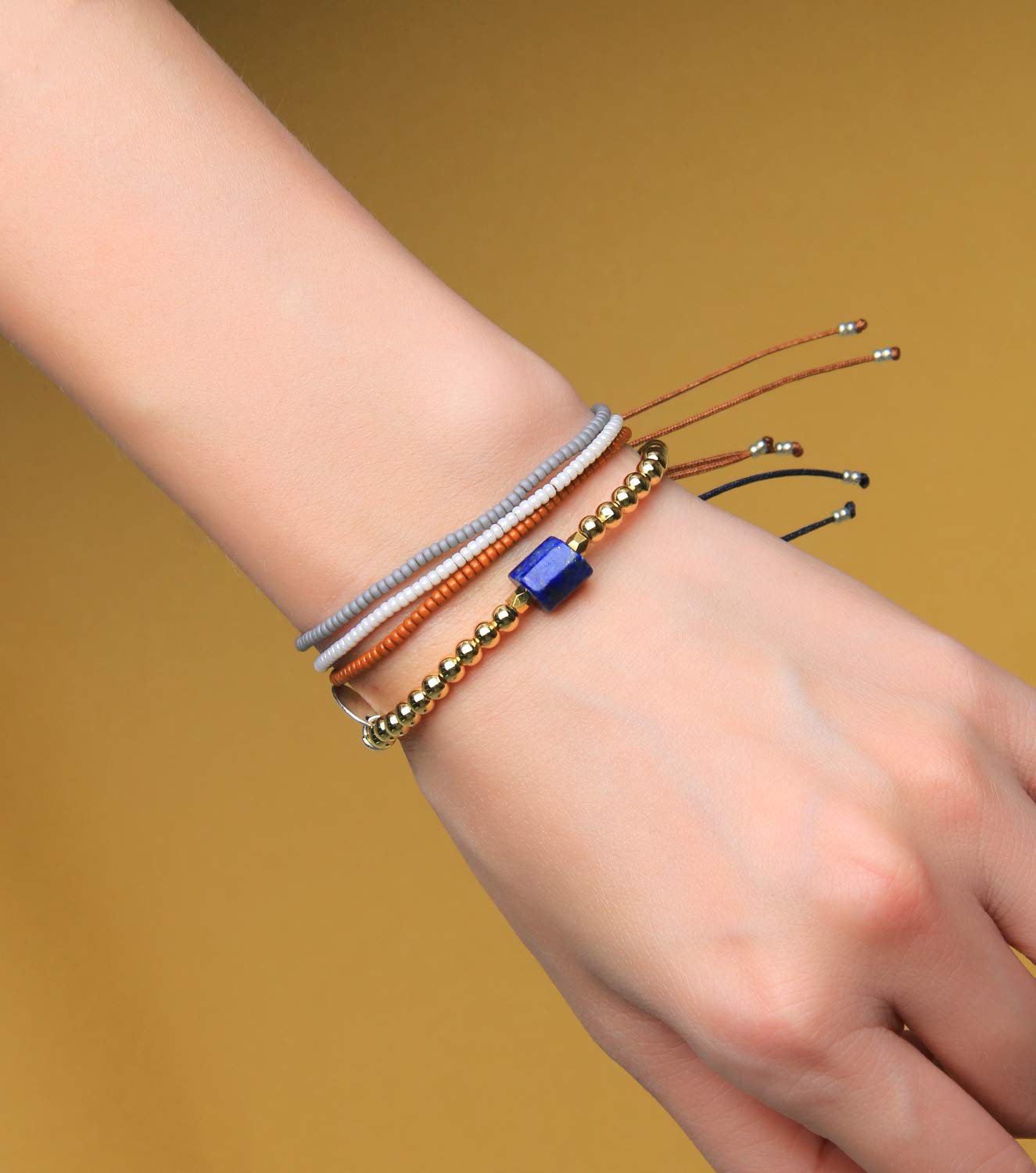 Colorful Beaded Friendship Bracelets for Women - Trendy Thin Strand Fashion Jewelry for Gifts, Parties & Everyday Wear