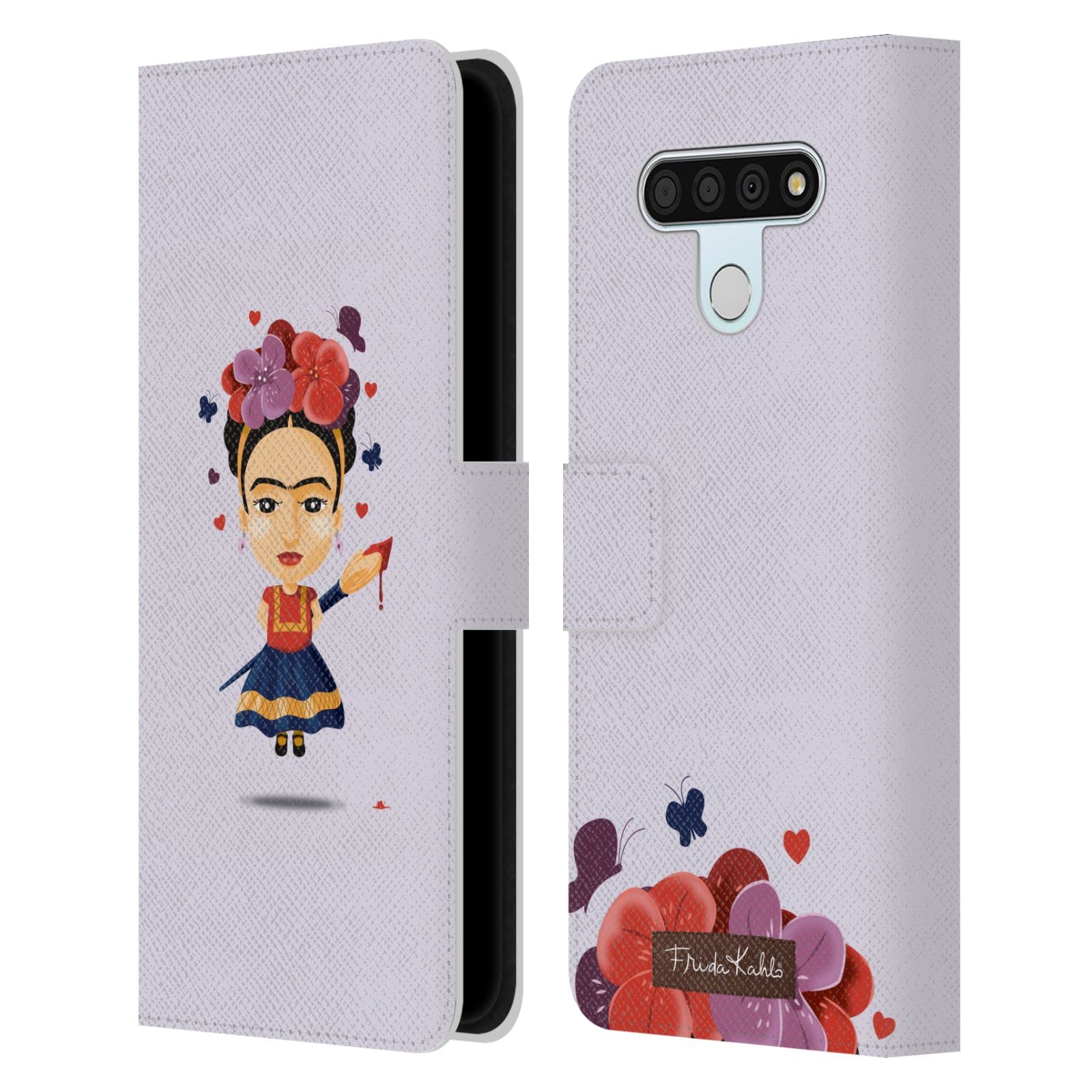 Official Frida Kahlo Solo Doll Leather Book Wallet Case for LG Stylo 6 - Artistic Phone Cover with Card Slots & Cash Pocket - Perfect for Daily Use, Travel & Gift Giving