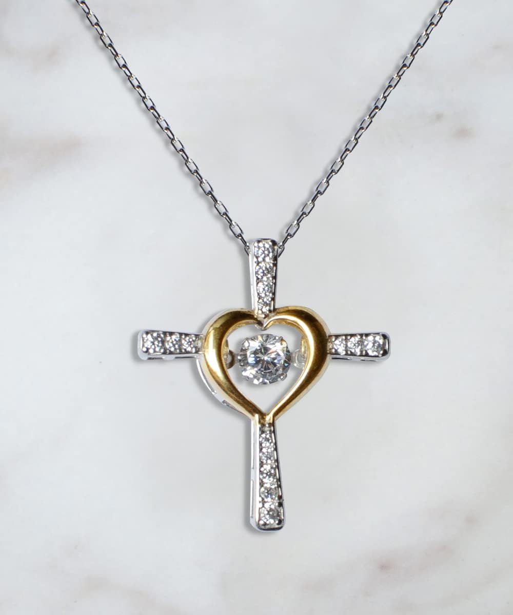 Funny Aunt Gifts - Best Cross Dancing Necklace for Special Aunt from Nephew/Niece - Perfect Birthday, Christmas, Mother's Day & Anniversary Present - Express Gratitude for Your Special Bond - Great for Dancing Parties, Family Gatherings & Everyday Wear