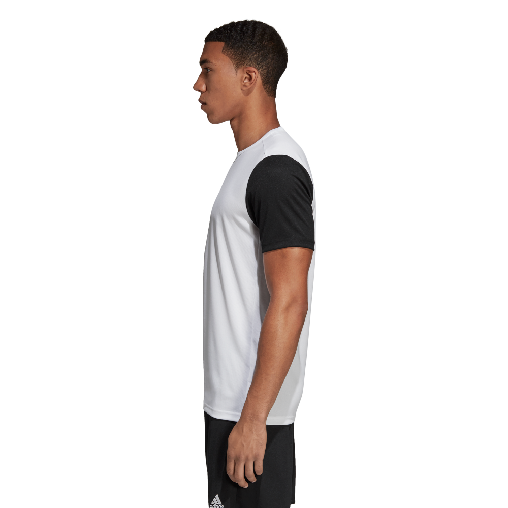 Adidas Youth Estro 19 Soccer Jersey - White & Black - Breathable Performance Shirt for Teen Players - Perfect for Training, Matches & Team Sports