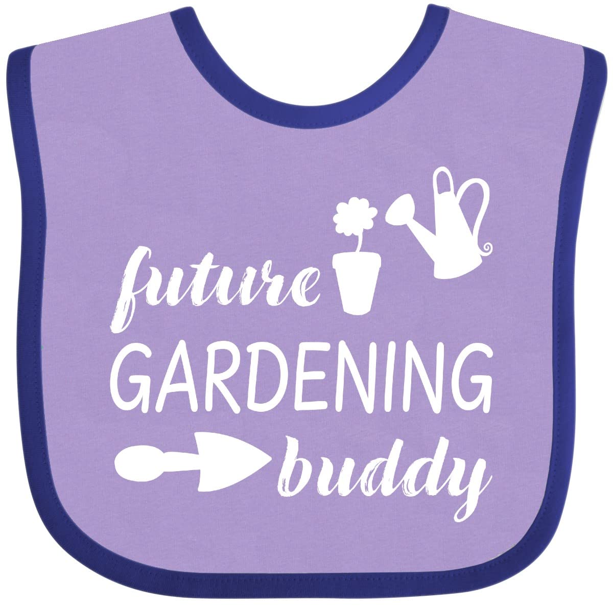 Inktastic Future Gardening Buddy Baby Bib - Cute & Absorbent Infant Feeding Bib for Babies & Toddlers - Perfect for Mealtime, Outdoor Activities & Gardening Fun
