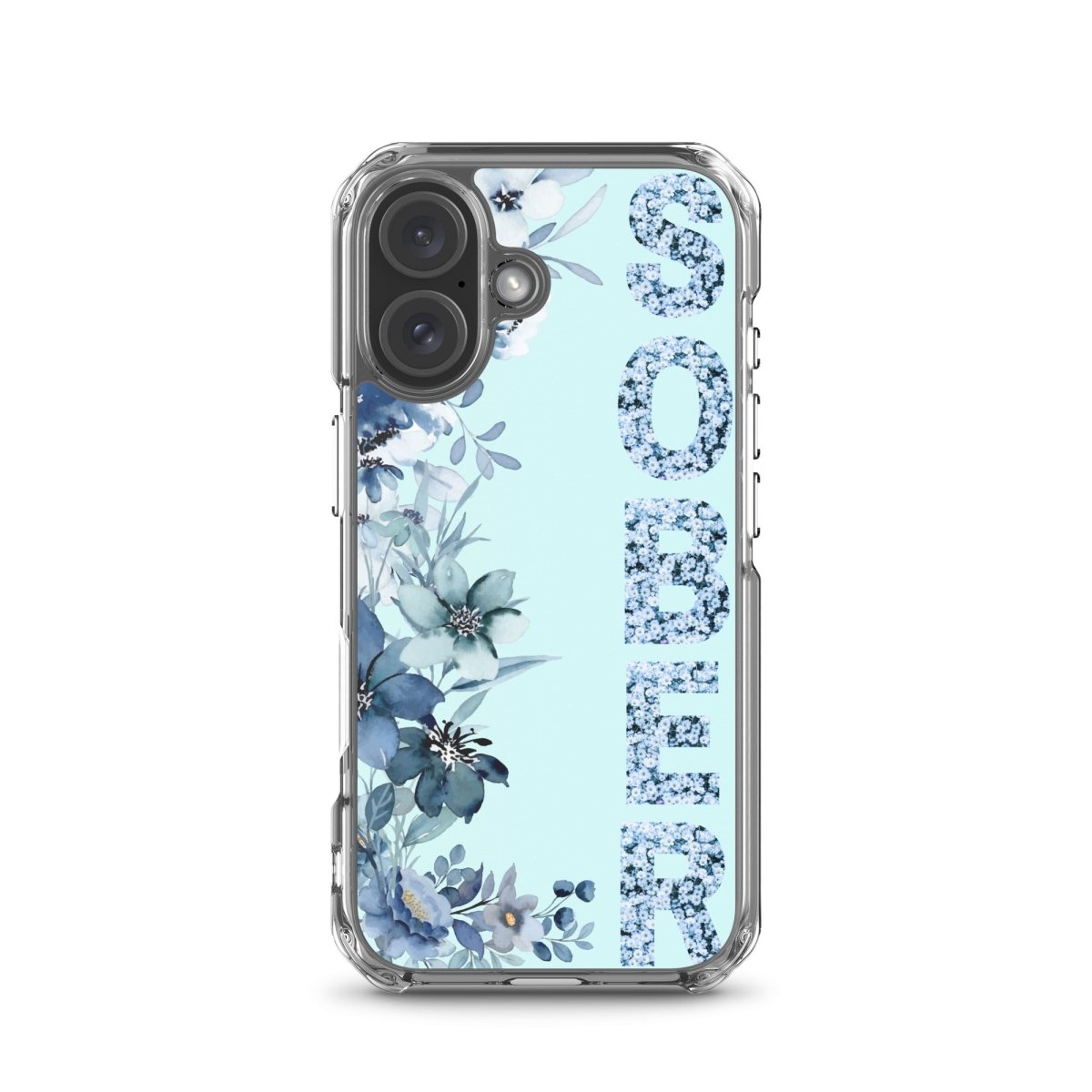 SOBER Blue Chinoiserie iPhone Case - MagSafe® Compatible Protective Cover for iPhone 13/14/15 Pro Max - Elegant Chinese Style Design for Everyday Use & Travel