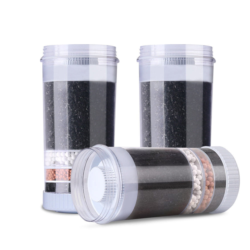 Devanti 7-Stage Filtered Water Cooler Dispenser - 3 Pack Replacement Filters for Home & Office Use