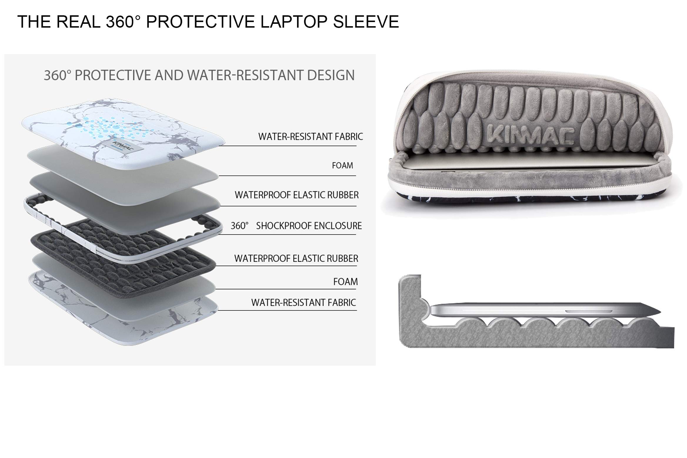 360° Protective Water-Resistant Laptop Sleeve Case for MacBook Pro 13