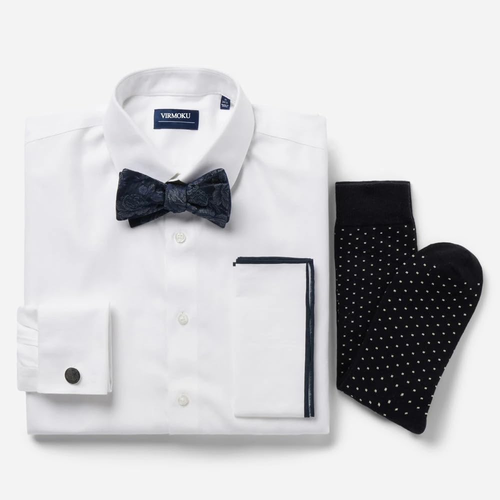 Premium Cotton Crew Socks for Men - Comfortable Wedding & Groomsmen Gifts (Sizes 9-13) - Ideal for Christmas, Formal Events & Everyday Wear - 100% Breathable Dress Socks for Office, Parties & Special Occasions
