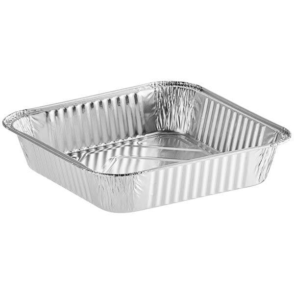 Disposable Aluminum 9 Inch Square Deep Cake Baking Pans - 250 Pack for Cooking, Heating, Storing, Meal Prep & Toaster Oven Roasting | Perfect for Parties, Catering, Bakeries & Home Baking