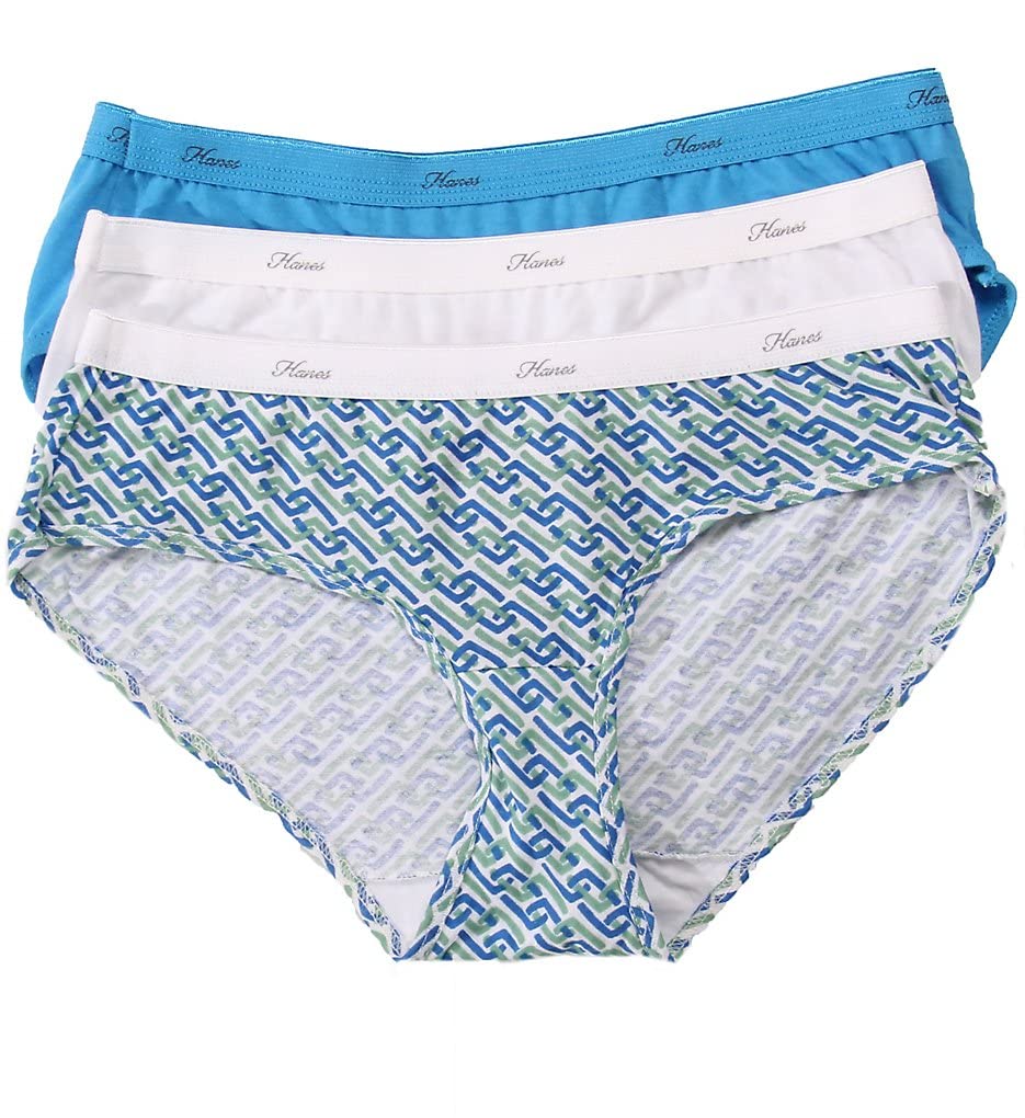 Hanes Women's Sporty Cotton Hipster Underwear - Soft Breathable Comfort Underwear for Yoga, Gym & Everyday Wear