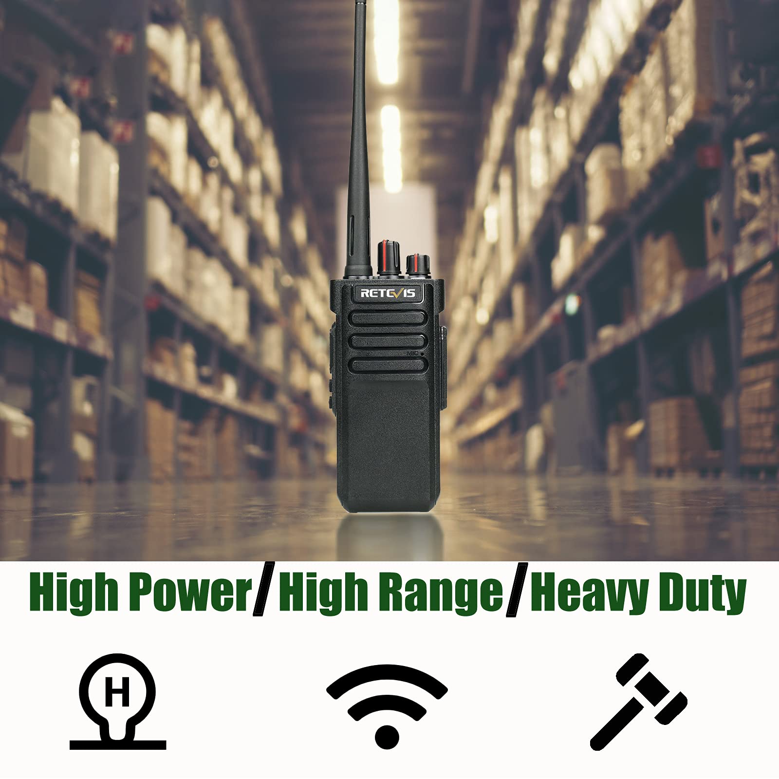 Retevis RT97 Portable Repeater Kit & RT29 Long Range Walkie Talkies Set - Full Duplex Custom Frequency Radio Repeater (1 Pack) + 16-Channel Rugged Two-Way Radios (2 Pack) with Antenna - Ideal for Outdoor Adventures, Construction Sites, and Emergency Communications