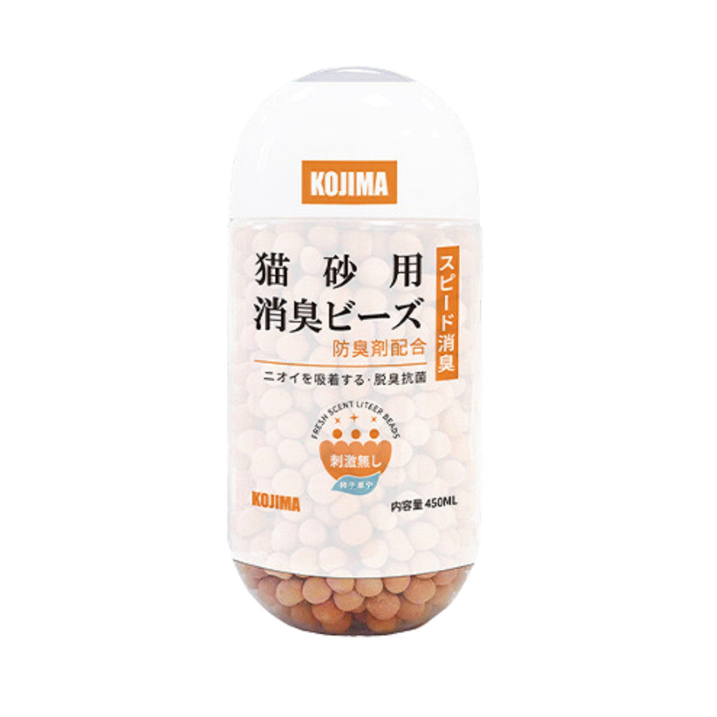 **Kojima Cat Litter Deodorant Beads – 450ml Fresh Scent Odor Eliminator for Cats, Long-Lasting Aroma (Green, Purple, Red) – Perfect for Litter Boxes & Pet Areas**