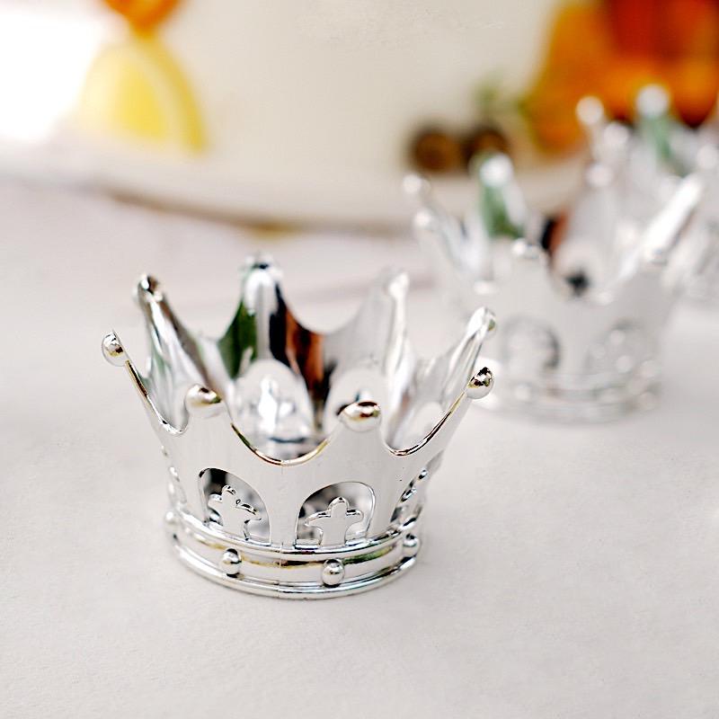 12-Piece Mini Crown Favor Holders Set - Perfect for Birthday Parties, Baby Showers & Royal-Themed Events