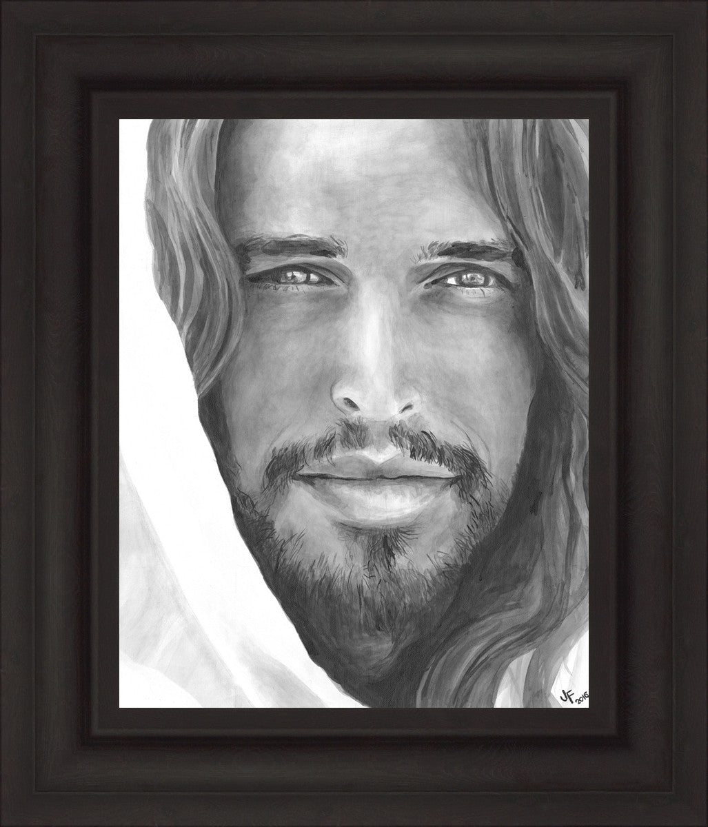 Jenny Fowler Christ Portrait - Religious Wall Art for Home Decor, Church & Office - Inspirational Christian Gift & Spiritual Decor