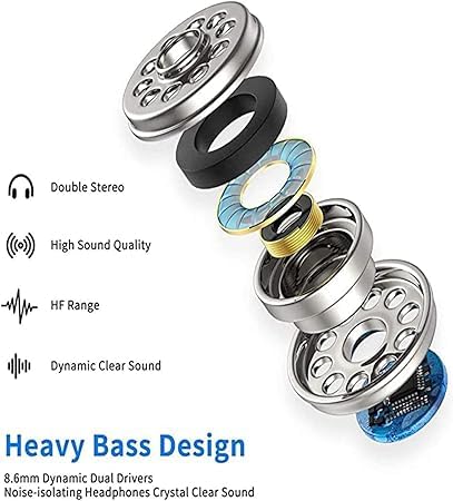 Noise Cancelling USB C Headphones with Mic & Volume Control - Wired Magnetic Earbuds for Samsung, iPhone, iPad Pro & All USB-C Devices - Perfect for Travel, Workouts & Gaming