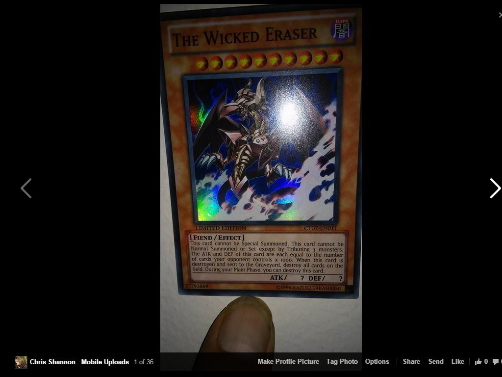 Yu-Gi-Oh! The Wicked Eraser (CT07-EN011) Super Rare Limited Edition - 2010 Collectors Tin - Trading Card Game for Collectors & Players - Perfect for Tournaments & Deck Building