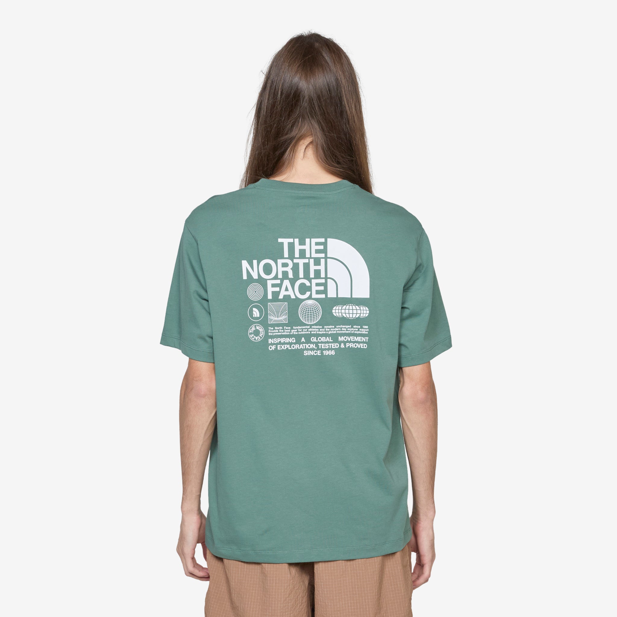 Brand Globe Graphic T-Shirt for Men - Soft Cotton Short Sleeve Tee in Duck Green - Casual Wear, Street Style & Everyday Outfits
