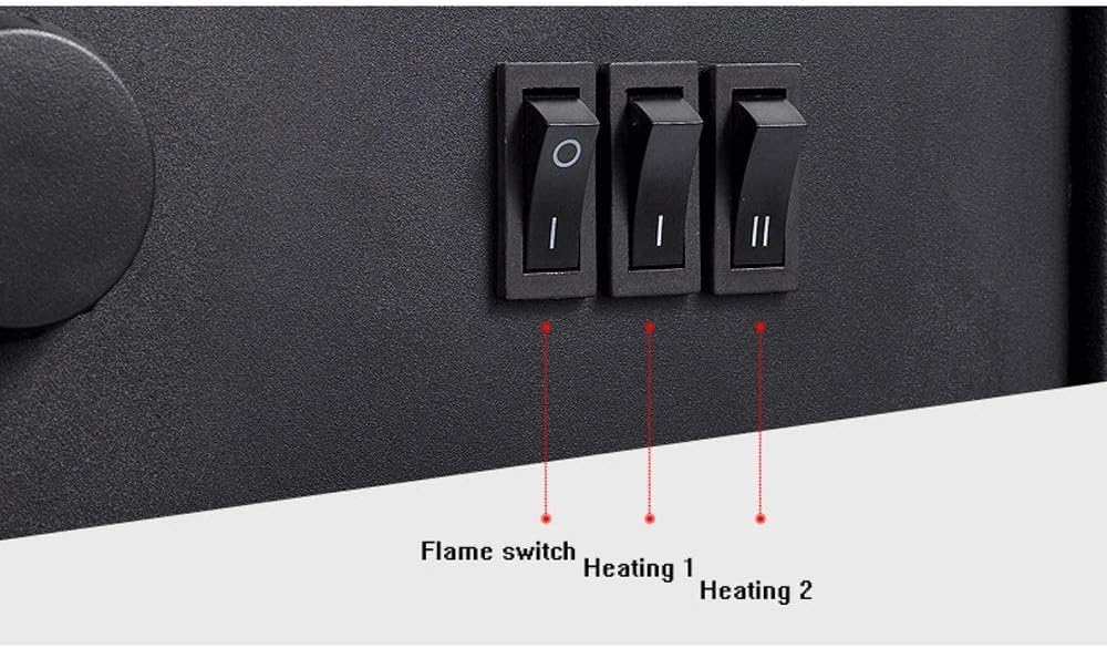 900W/1800W Electric Fireplace Heater with Realistic Flame Effect - Freestanding Log Burner Stove for Home, Office & Bedroom - Energy Efficient Indoor Heating Solution