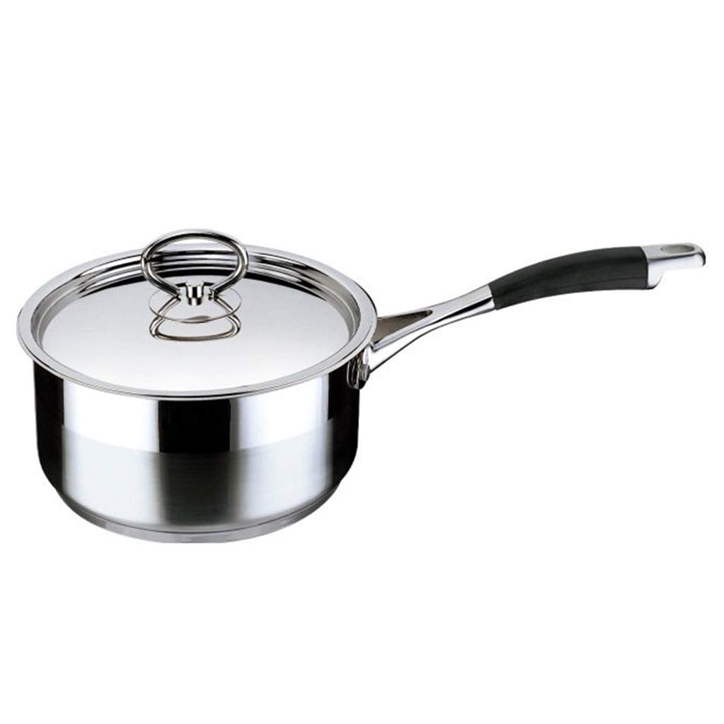 Premium Stainless Steel Sauce Pan with Lid - 3 Quart Multipurpose Cooking Pot for Home Kitchen & Restaurant - Perfect for Sauces, Soups, Stews & Pasta | Induction Compatible
