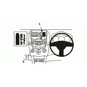 ClicOn No Holes Center Dash Mount for Toyota RAV4 (2006-2012) | Secure Phone Holder for Hands-Free Navigation & Driving | Perfect for Road Trips & Daily Commutes