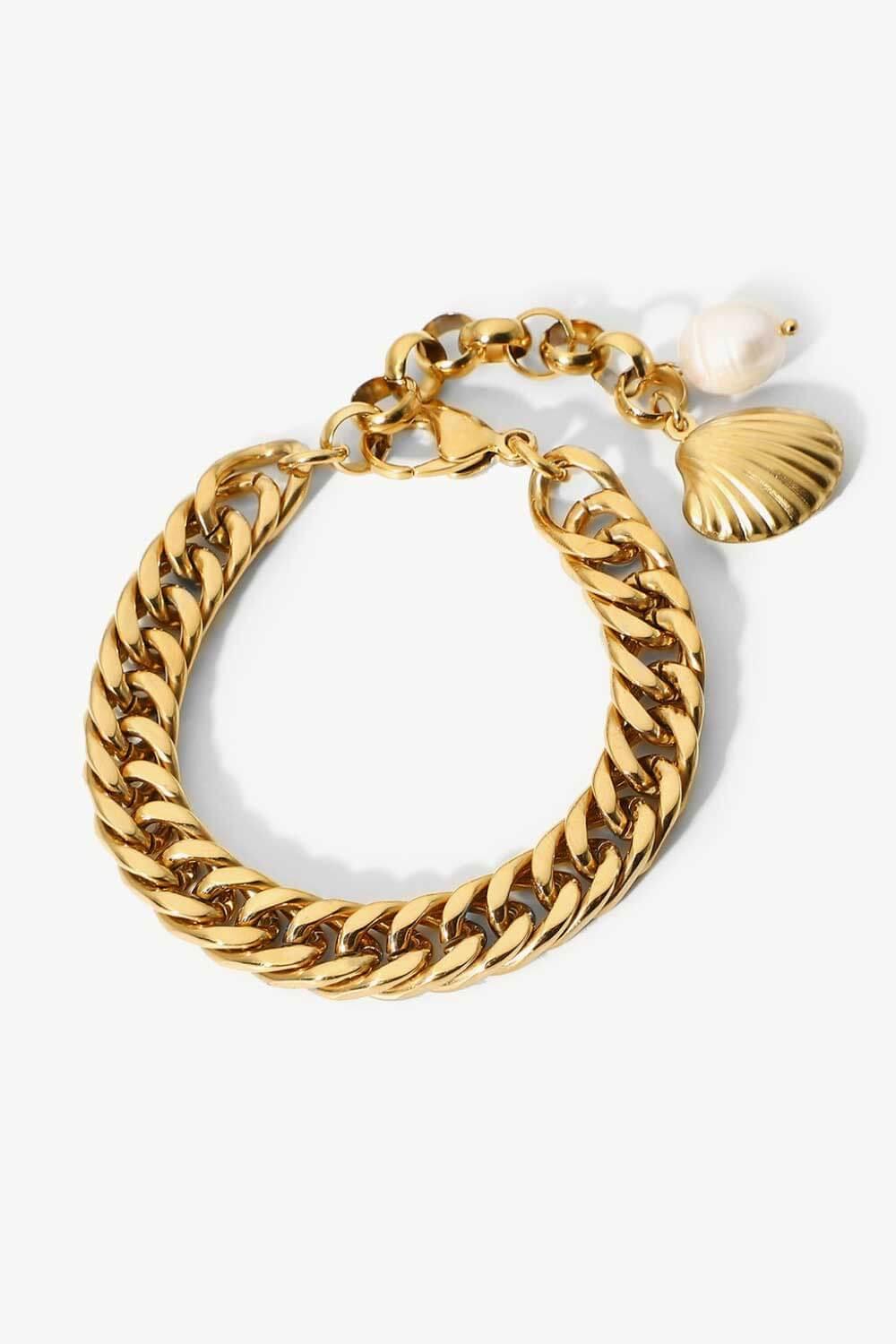 18K Gold Plated Curb Chain Bracelet for Women - Durable Fashion Jewelry Gift for Birthday, Anniversary & Everyday Wear
