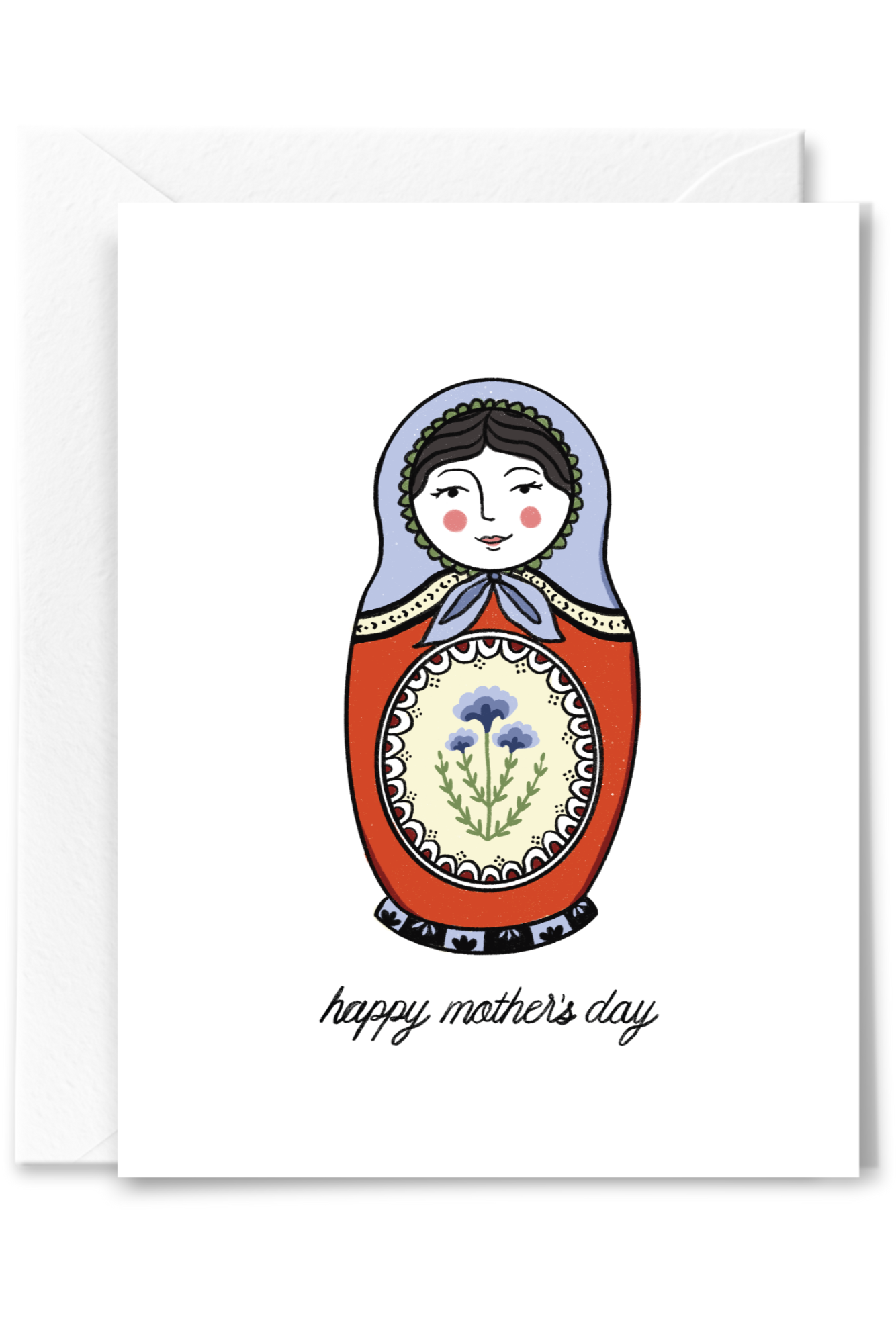 Handmade Russian Nesting Doll Mother's Day Card - Unique 3D Pop-Up Greeting Card for Mom - Perfect for Mother's Day Gifts, Birthday Cards & Special Occasions